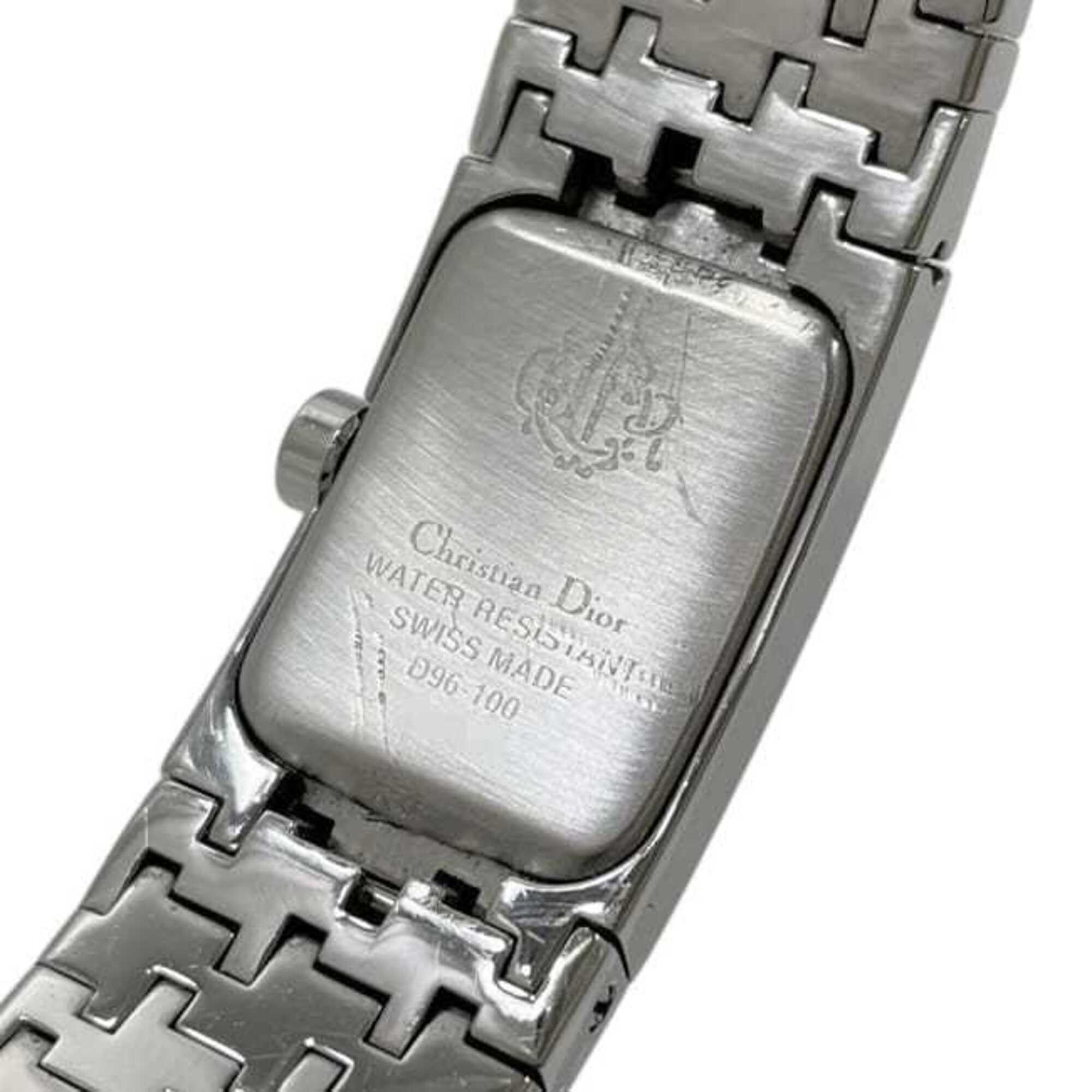 Christian Dior-horloge, witte wijzerplaat, zilverkleurig Diophilic D96-100, damesmodel, roestvrij staal, quartz, OC1***