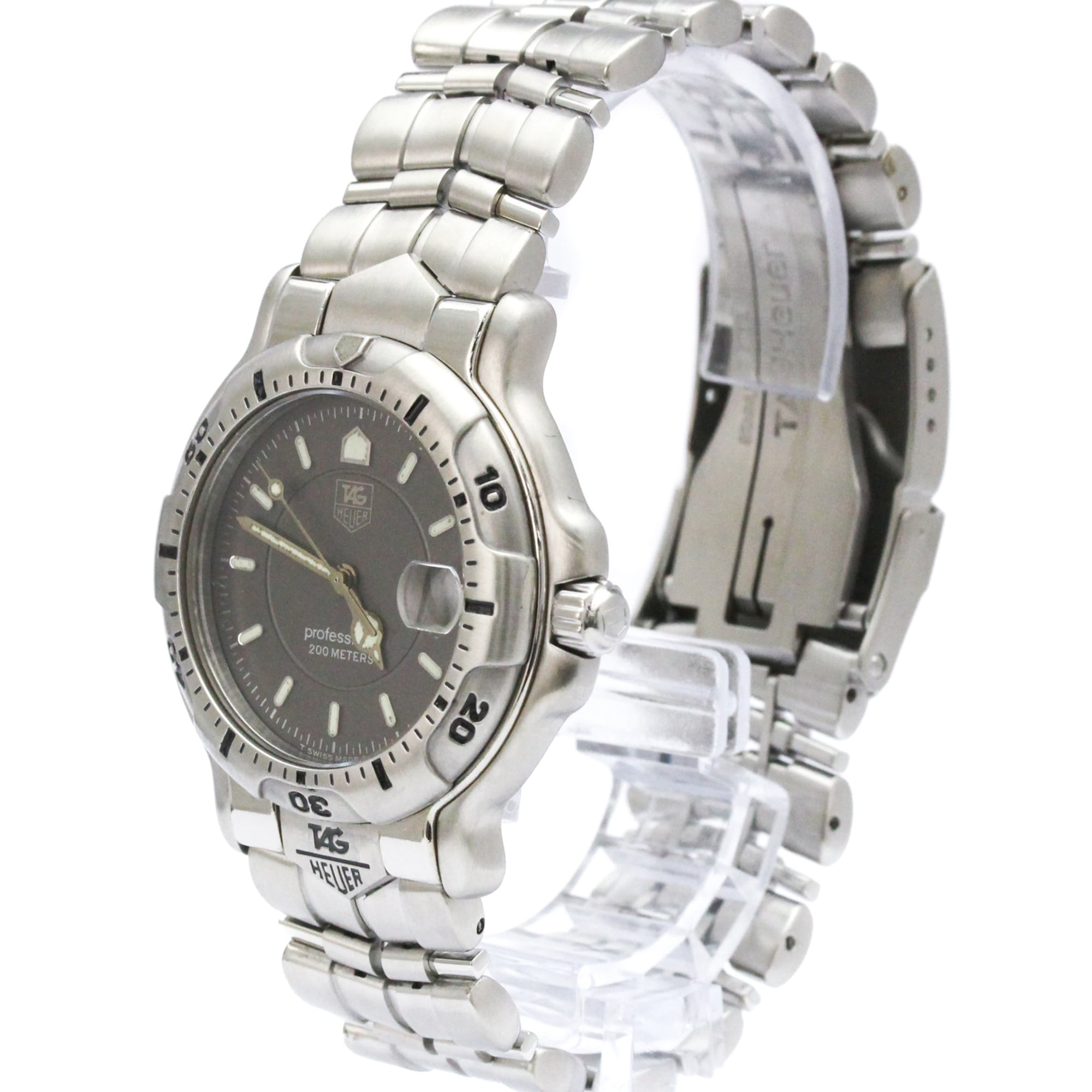 TAG Heuer 6000 Series WH1112 Grey Dial 38mm Watch