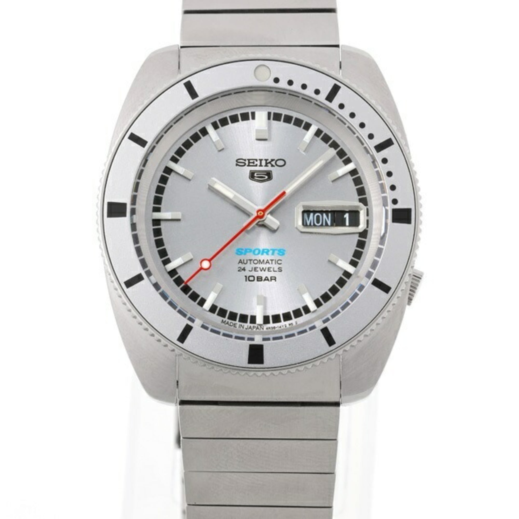 Seiko 5 Sports SBSA269 4R36-16C0 zilverkleurig automatisch horloge