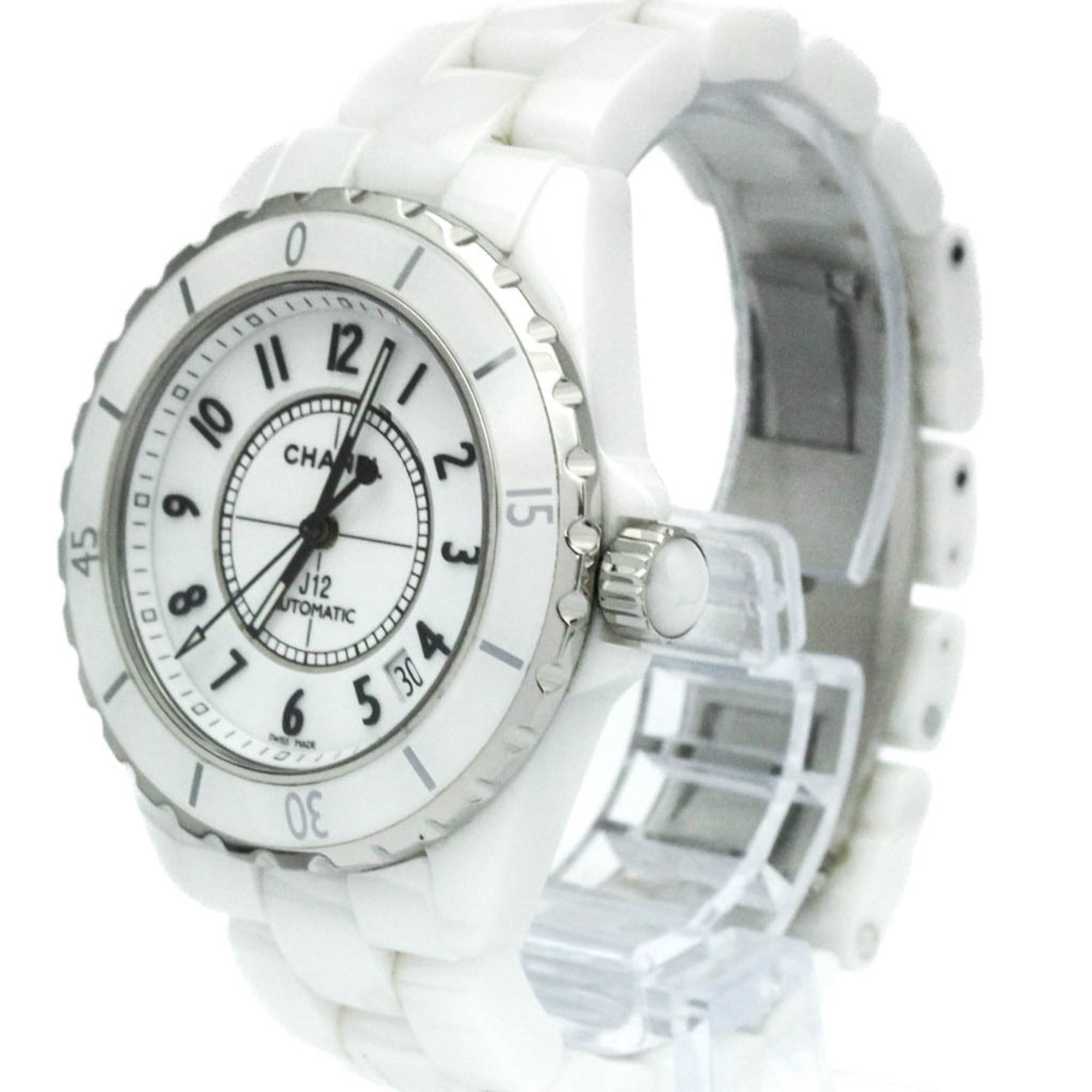 CHANEL J12 Ceramic Automatic Mens Watch H0970 Polished