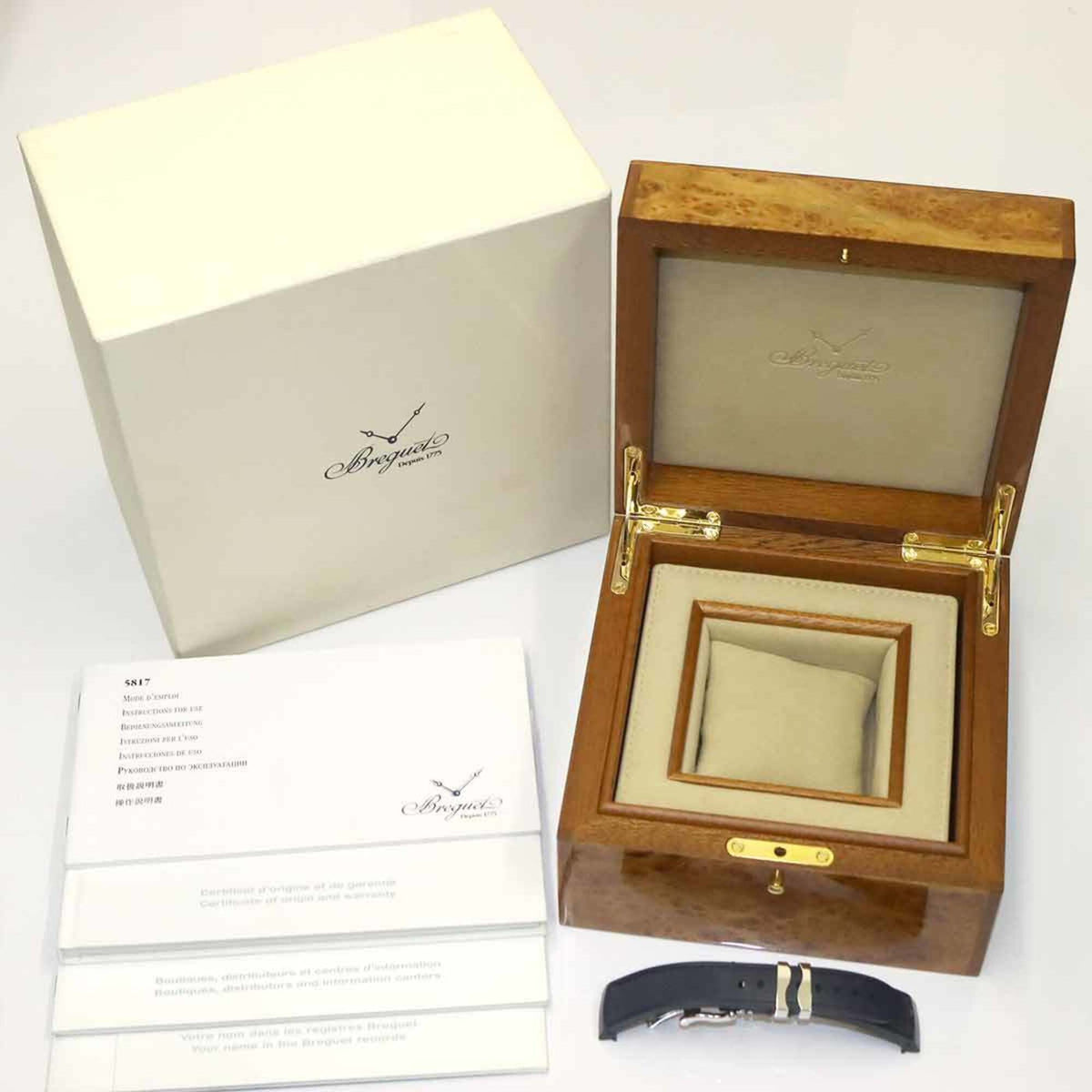 Breguet Marine II Large Datum 5817ST mit blauem Zifferblatt 40mm Uhr