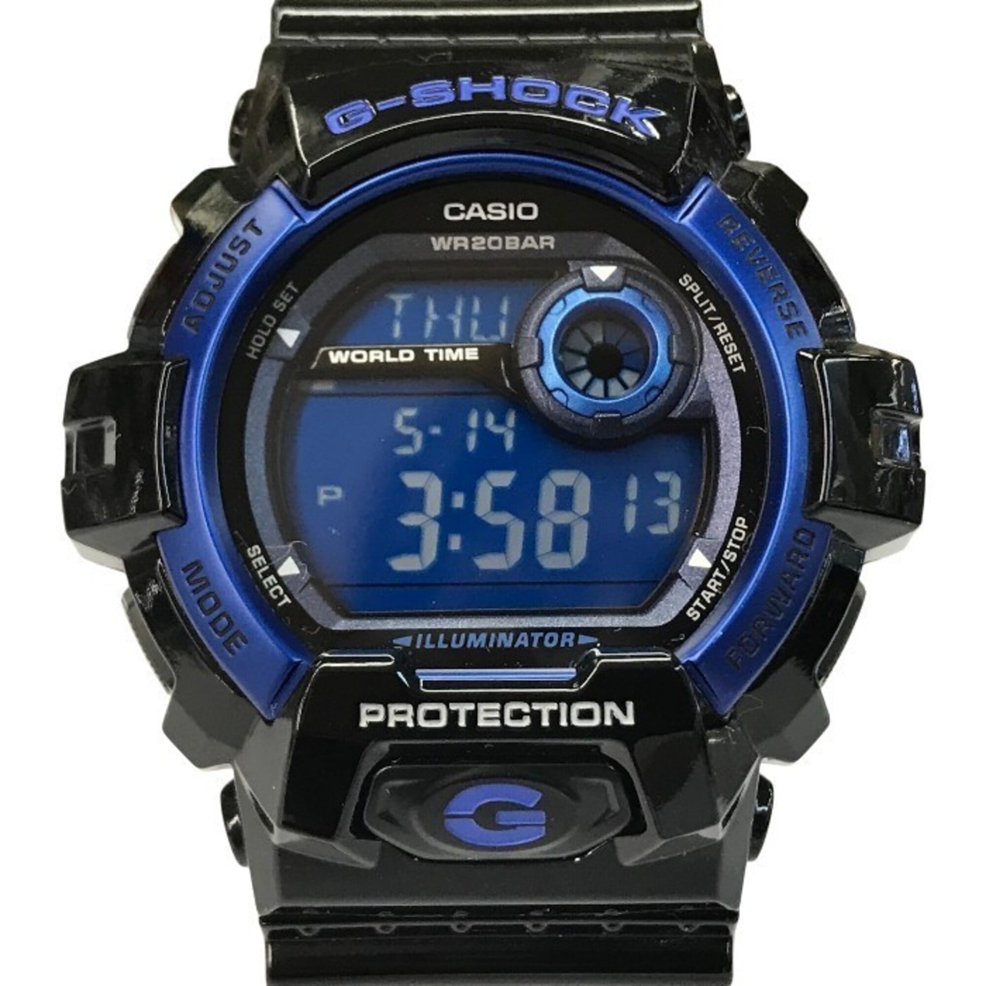 CASIO G-SHOCK Casio Men's Quartz Digital Watch Black Blue G-8900A-1JF T1