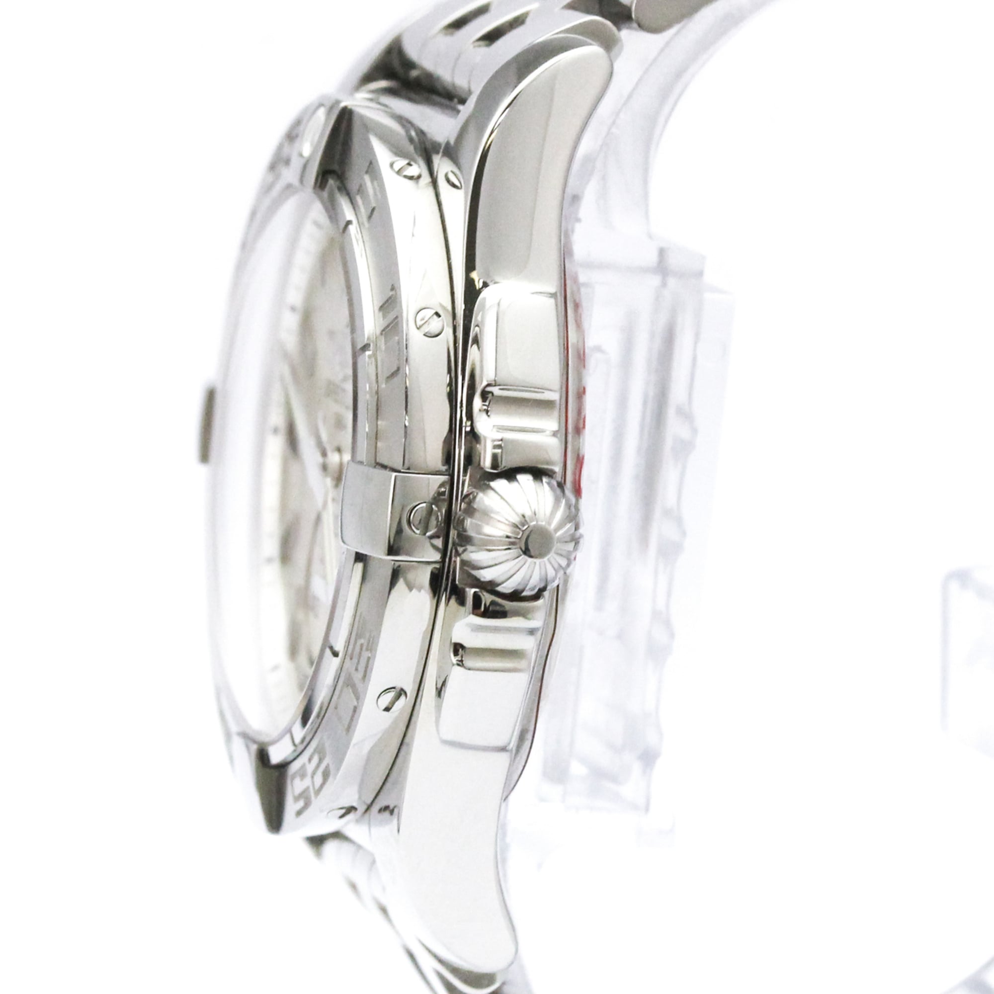 BREITLING Galactic 36 Steel Automatic Mens Watch A37330 Polished