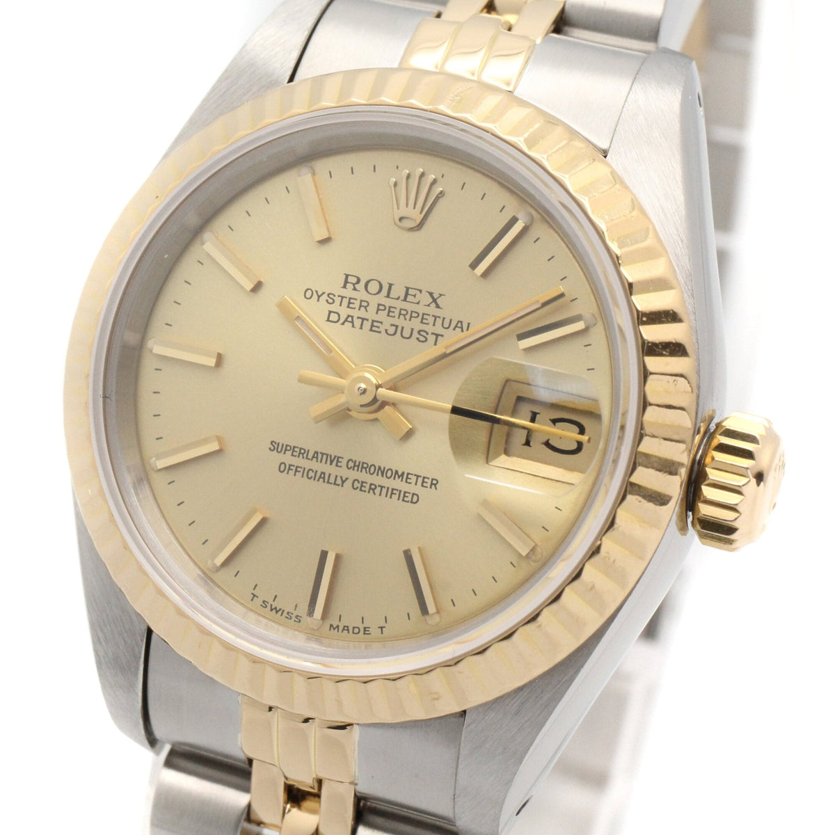 Rolex Datejust Serie 91, Modell 69173 Champagner, goldenes Zifferblatt, 26 mm Uhr