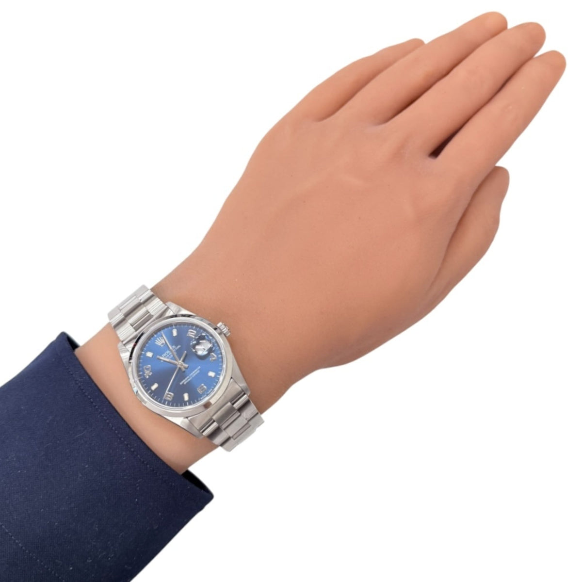 Rolex Date Oyster Perpetual 15200 Blue Dial 34mm Watch