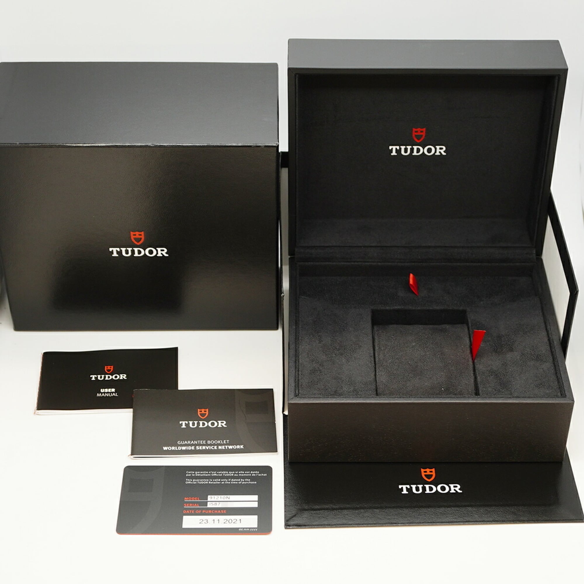 Tudor North Flag 91210N Herrenuhr Schwarz Zifferblatt