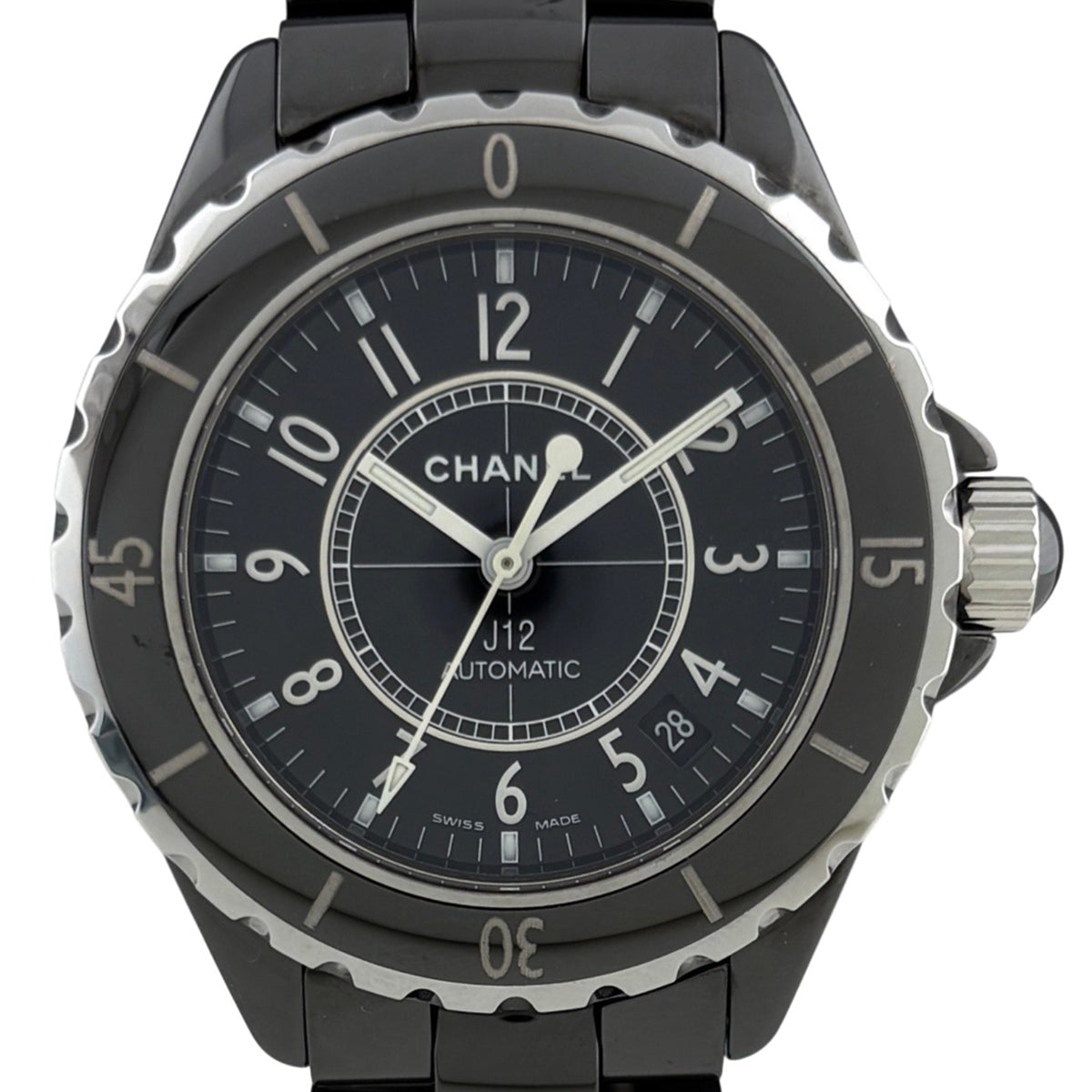 Chanel J12 H0685 Schwarz Zifferblatt 39mm Uhr