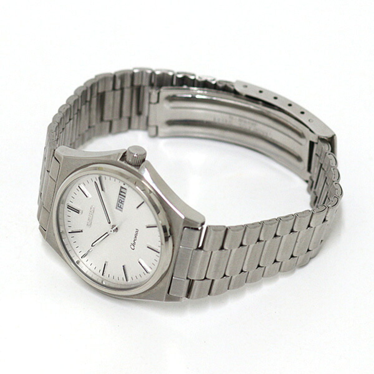 Seiko Chronos 5H23-7060 Silber Zifferblatt 35 mm Uhr