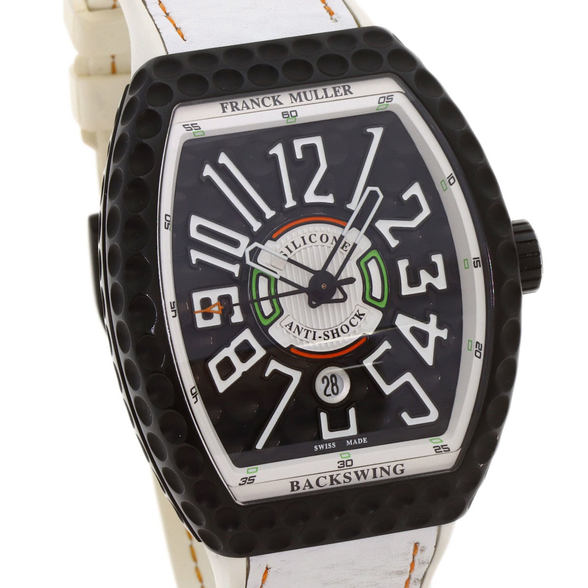 Montre Franck Muller V45SCDT Golf Vanguard Backswing, titane/caoutchouc, pour homme
