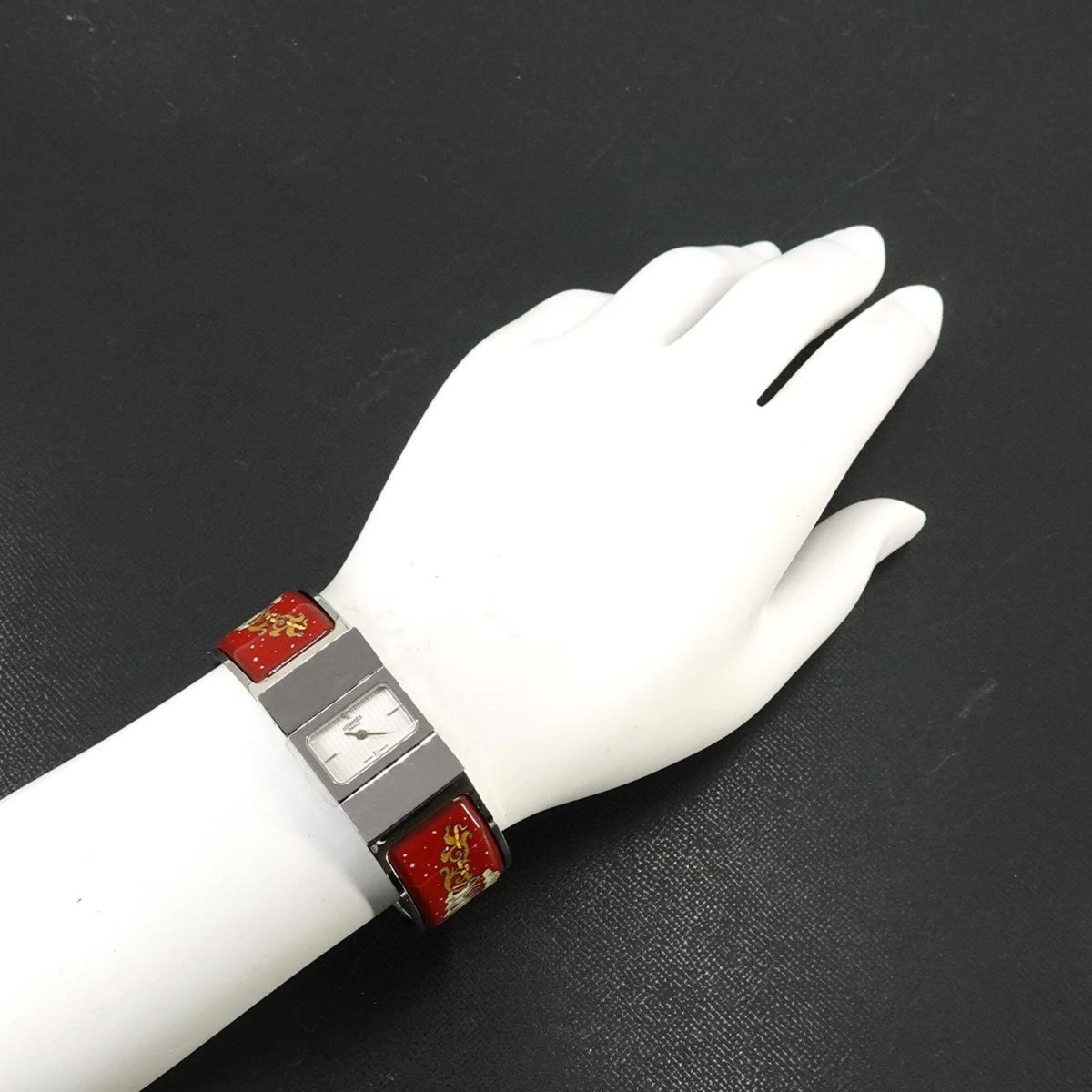 Hermes Loquet LO1 210 horloge met zilveren wijzerplaat, 19 mm