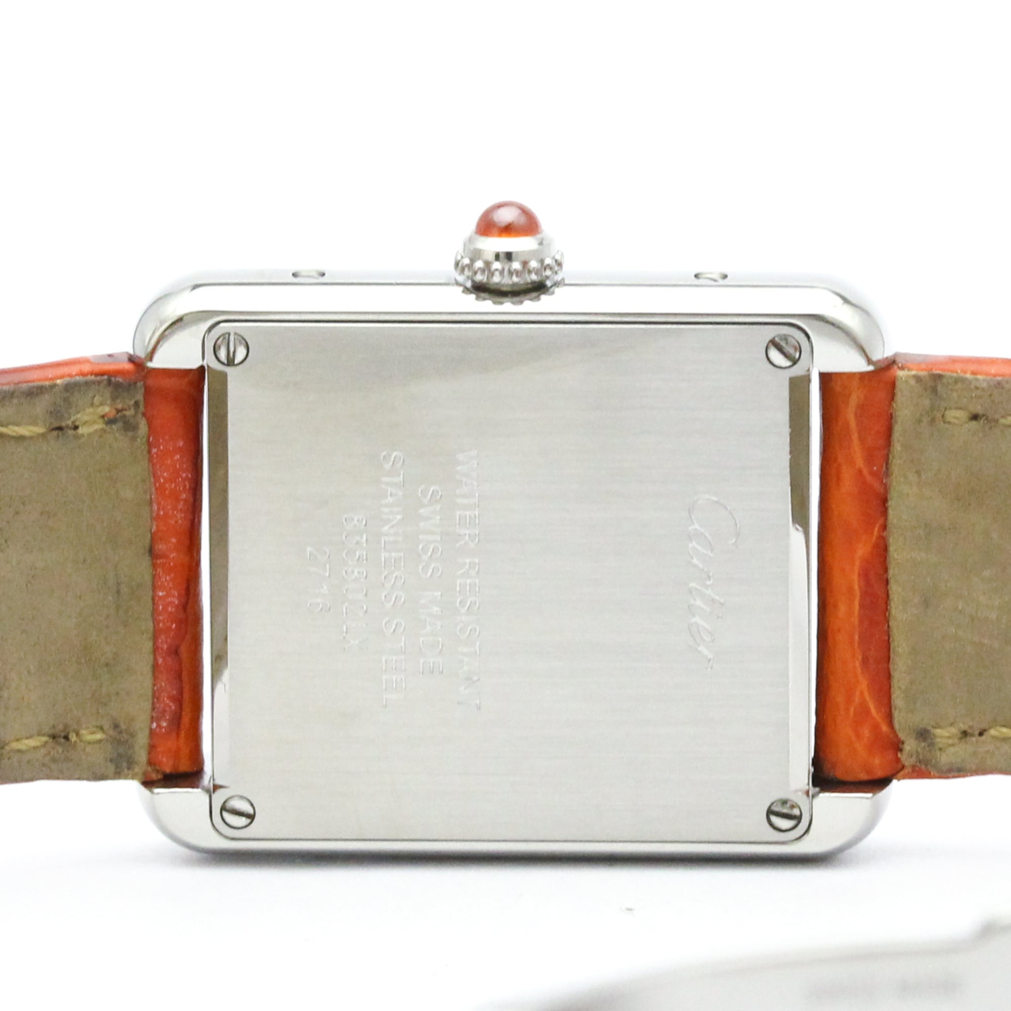 Cartier Tank Solo W1019455 Orange Dial 24mm Watch