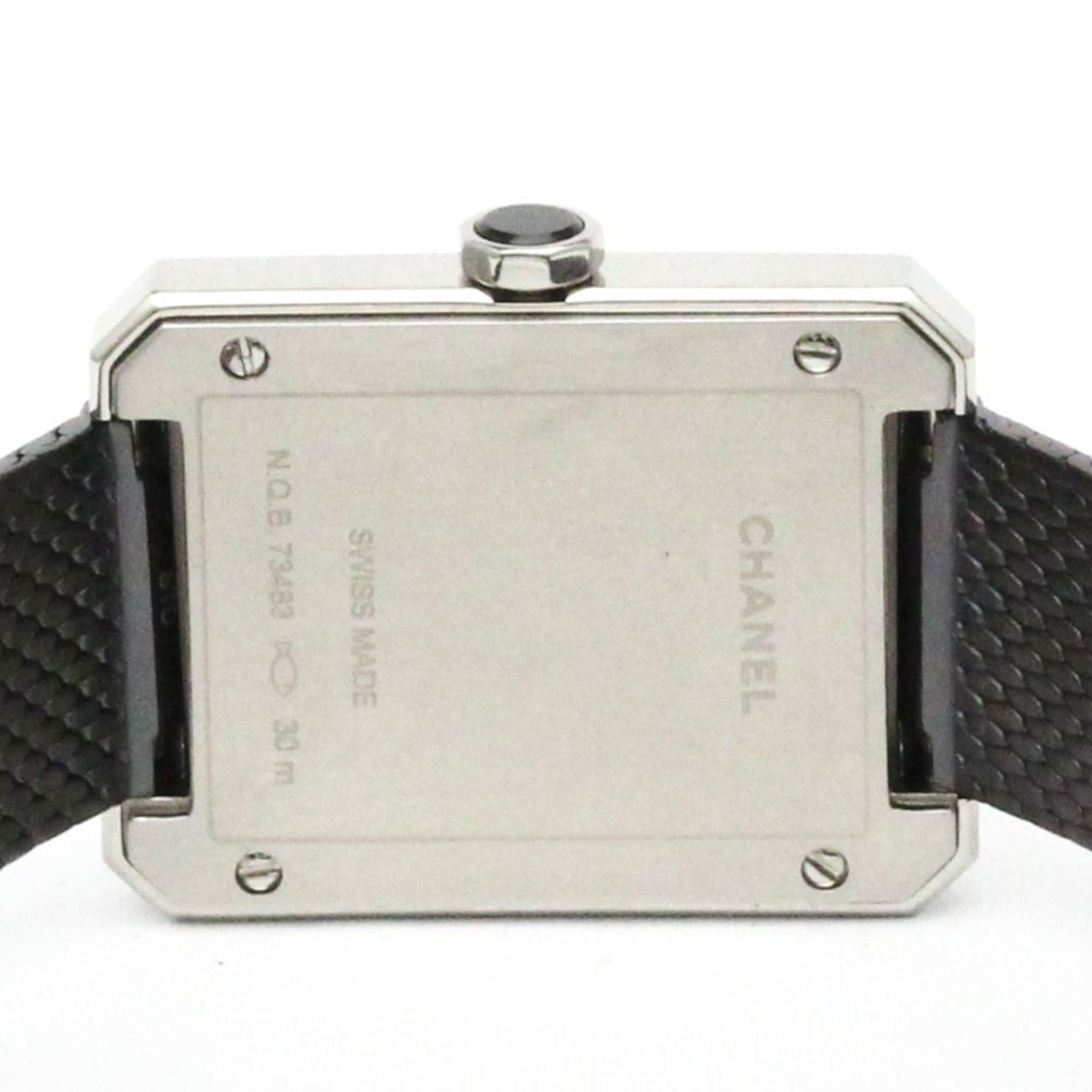CHANEL Boy-Friend stalen lederen quartz dameshorloge H5317 (voor de internationale markt)