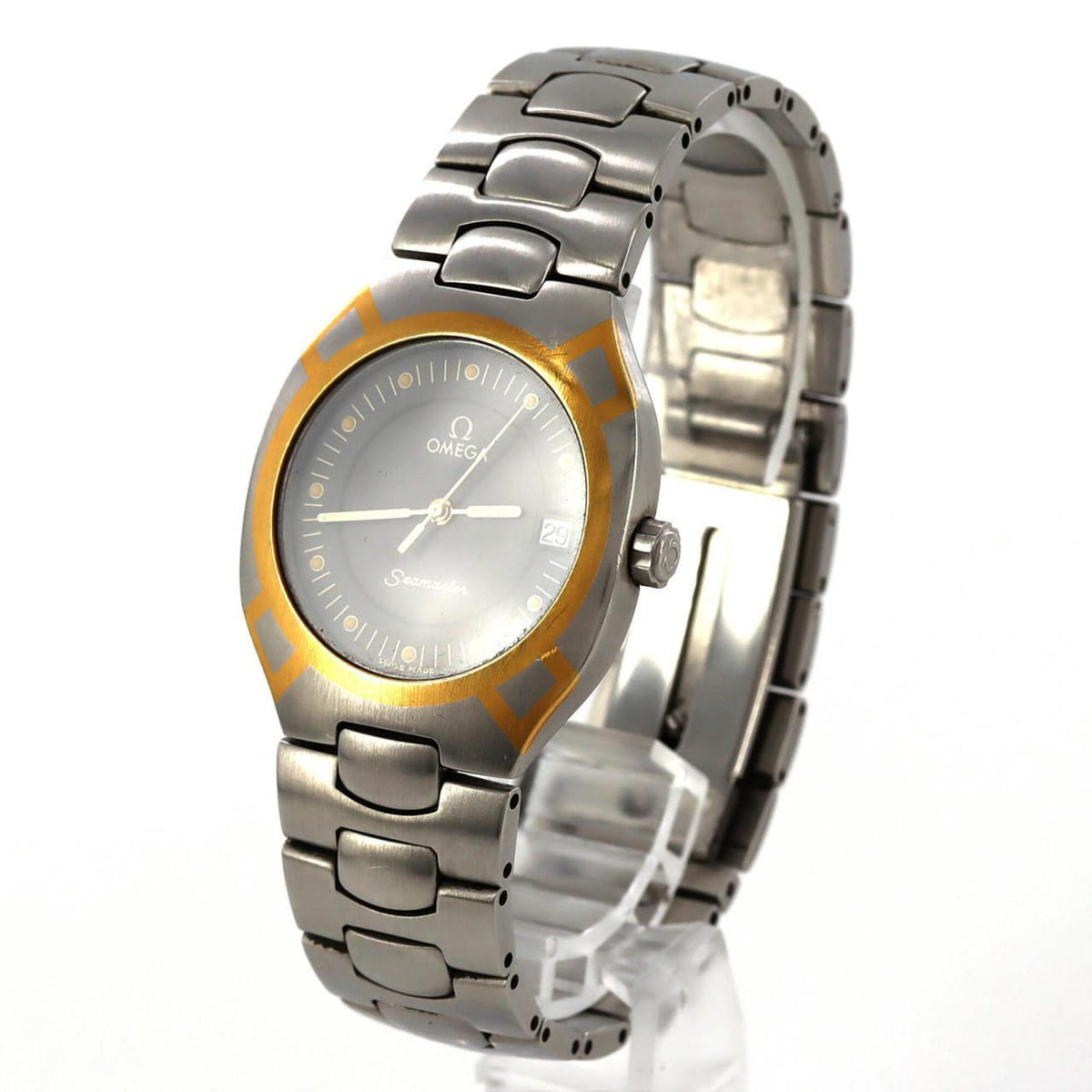 Omega Seamaster Polaris 2510.4 horloge met grijze wijzerplaat, 31 mm