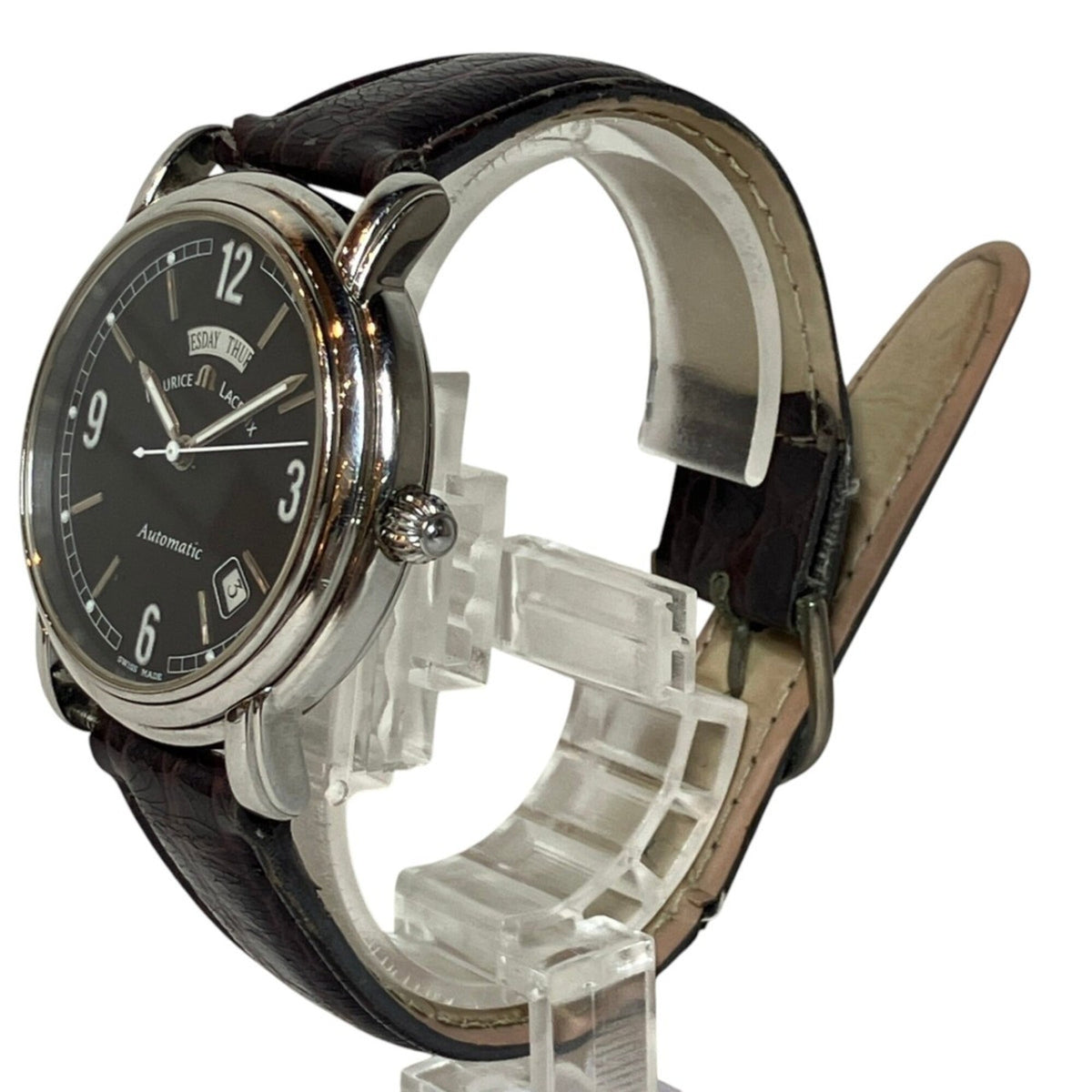 Maurice Lacroix Pontos Day-Date 9777 Schwarz Zifferblatt 37 mm Uhr