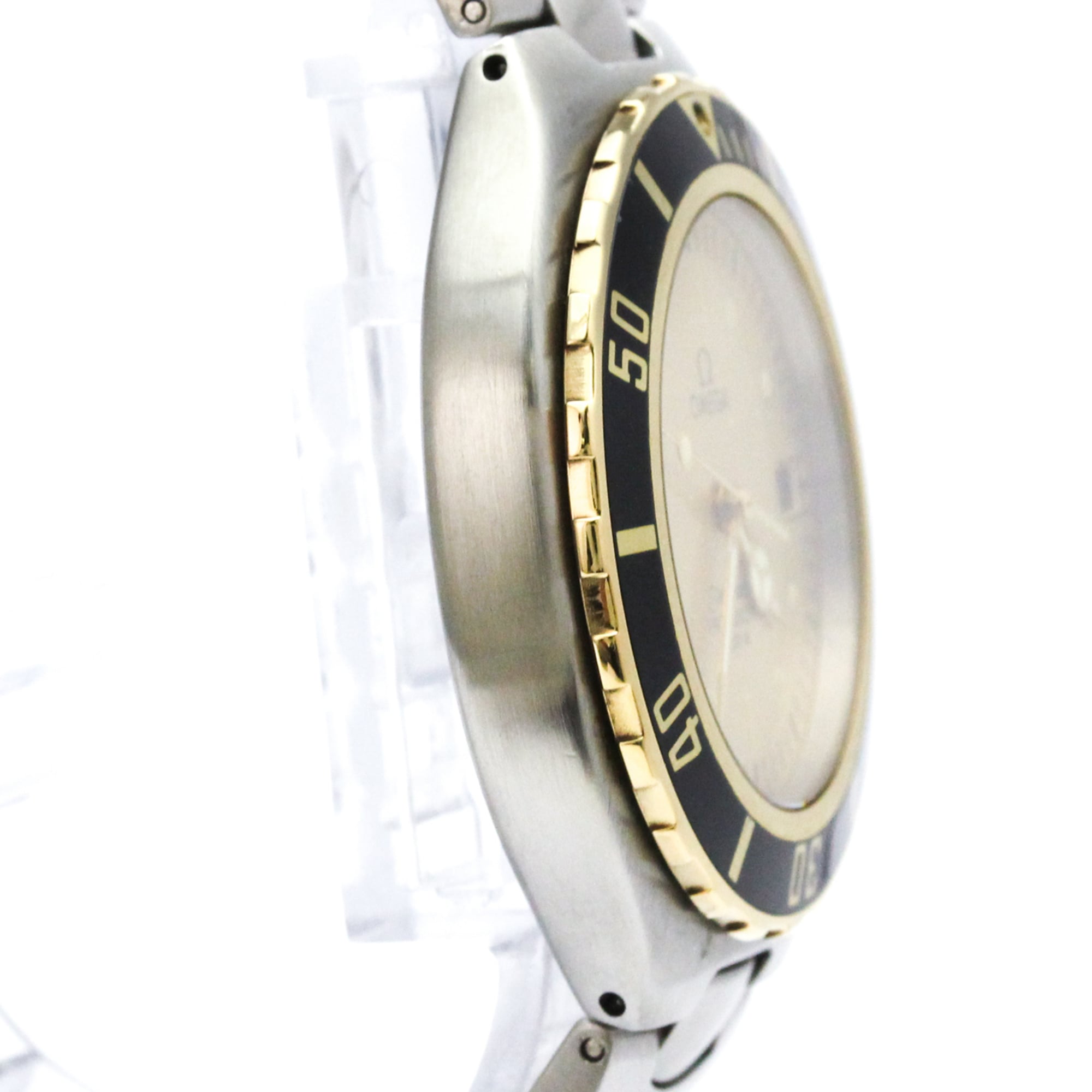 Omega Seamaster 3.961.042 Gold Dial 38mm Watch