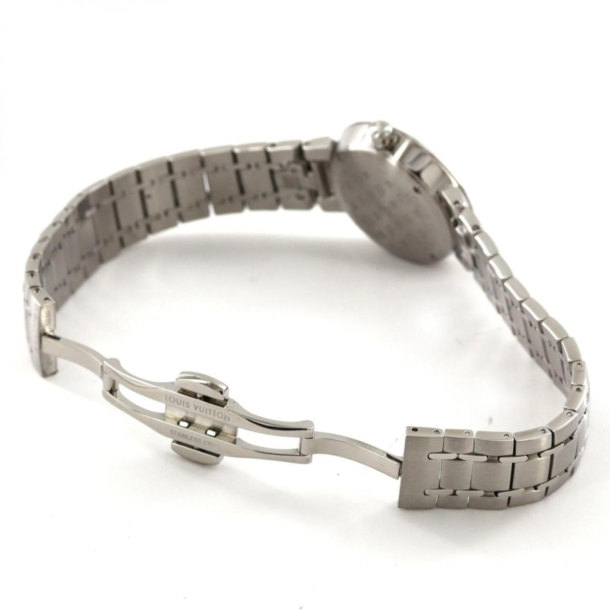 Louis Vuitton Tambour Slim QA161 horloge met zwarte wijzerplaat, 28 mm