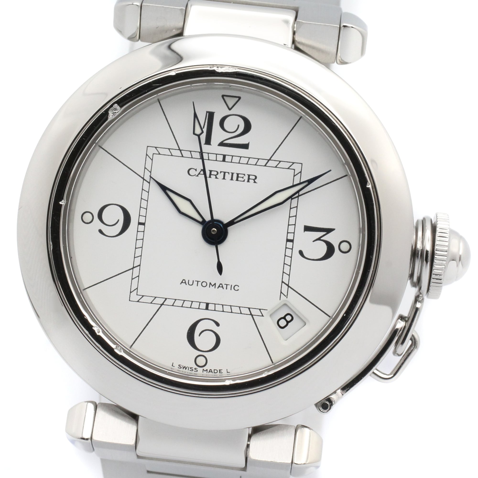 Cartier Pasha W31074M7 White Dial 35mm Watch
