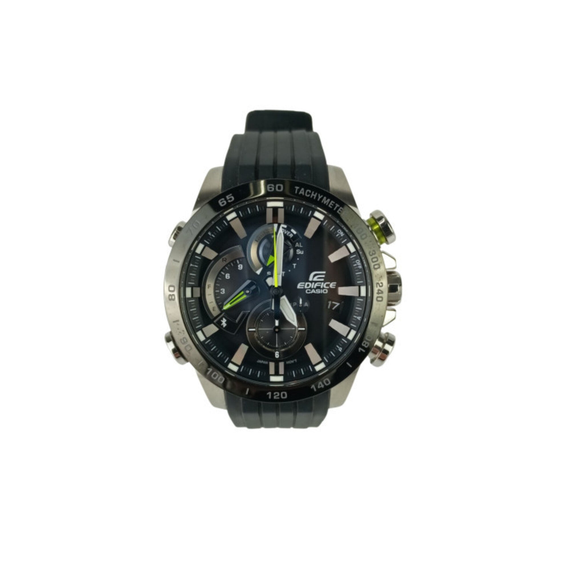 CASIO Edifice EQB-800 Series EQB-800BR-1AJF Black Dial Stainless Steel Dura-Soft Band Men's Analog Watch
