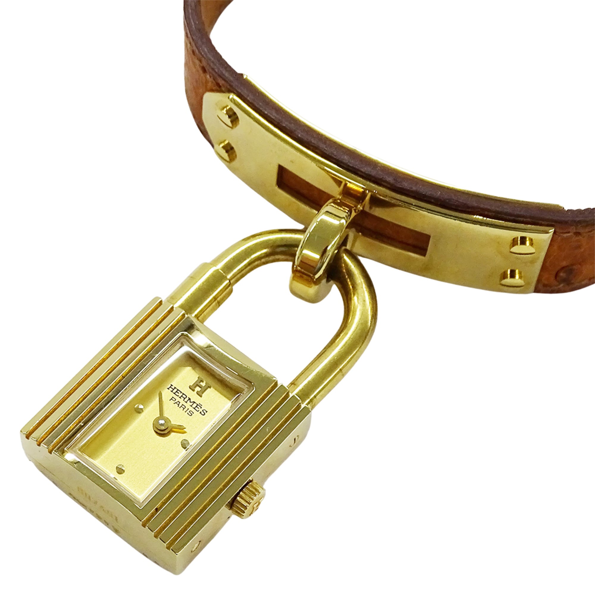 Hermes Kelly KE1.201 Gold Dial 20mm Watch