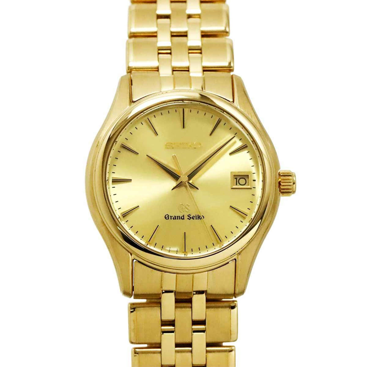 Grand Seiko Grand Heritage Collection SBGX018, goldenes Zifferblatt, 35 mm Uhr