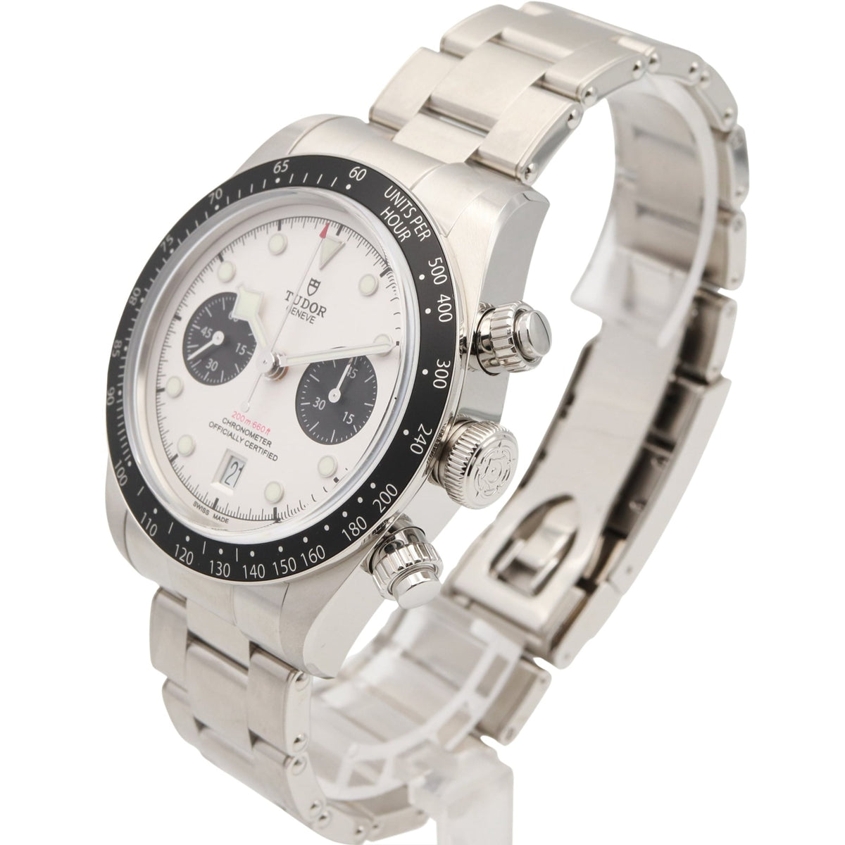 Tudor Black bay Chrono 79360N Silber Zifferblatt 41 mm Uhr