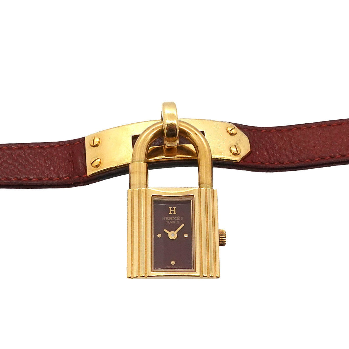 Hermes Kelly GZl1ldx4 Bordeaux Dial 20mm Watch