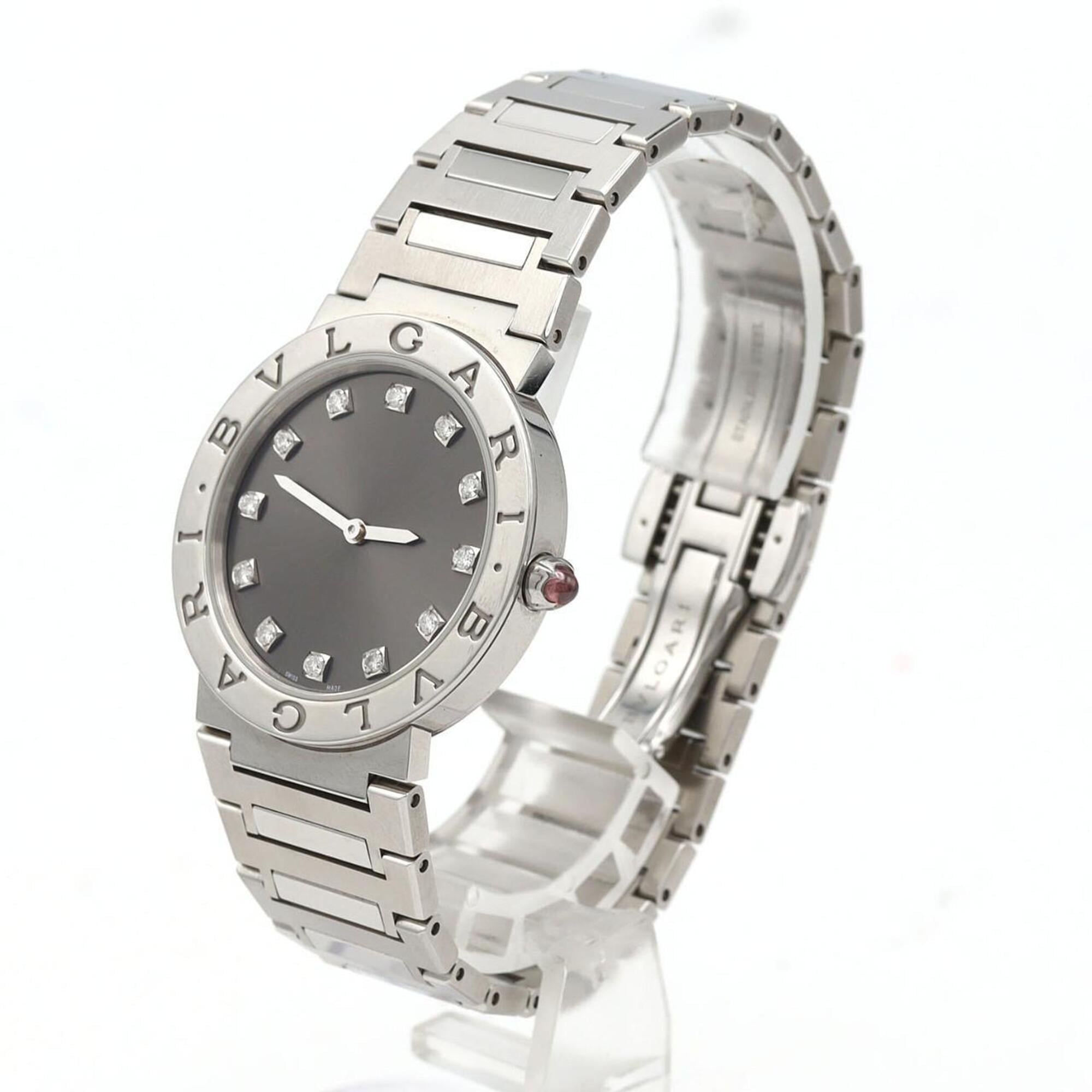 Bulgari 12P BB33S/BBL33C6SS/12/QZ Grey Dial 33mm Watch