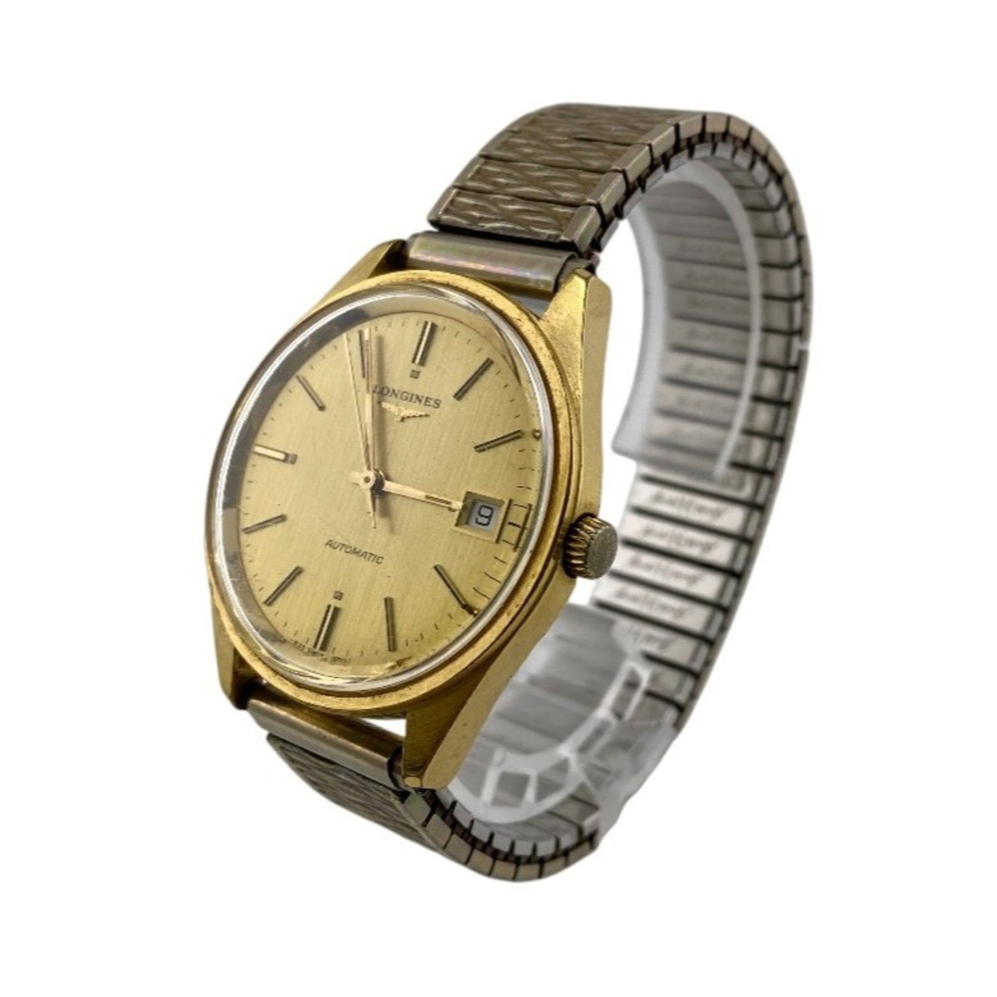 LONGINES Longines 3-Hand Date Calendar Wristwatch, Gold, Men's