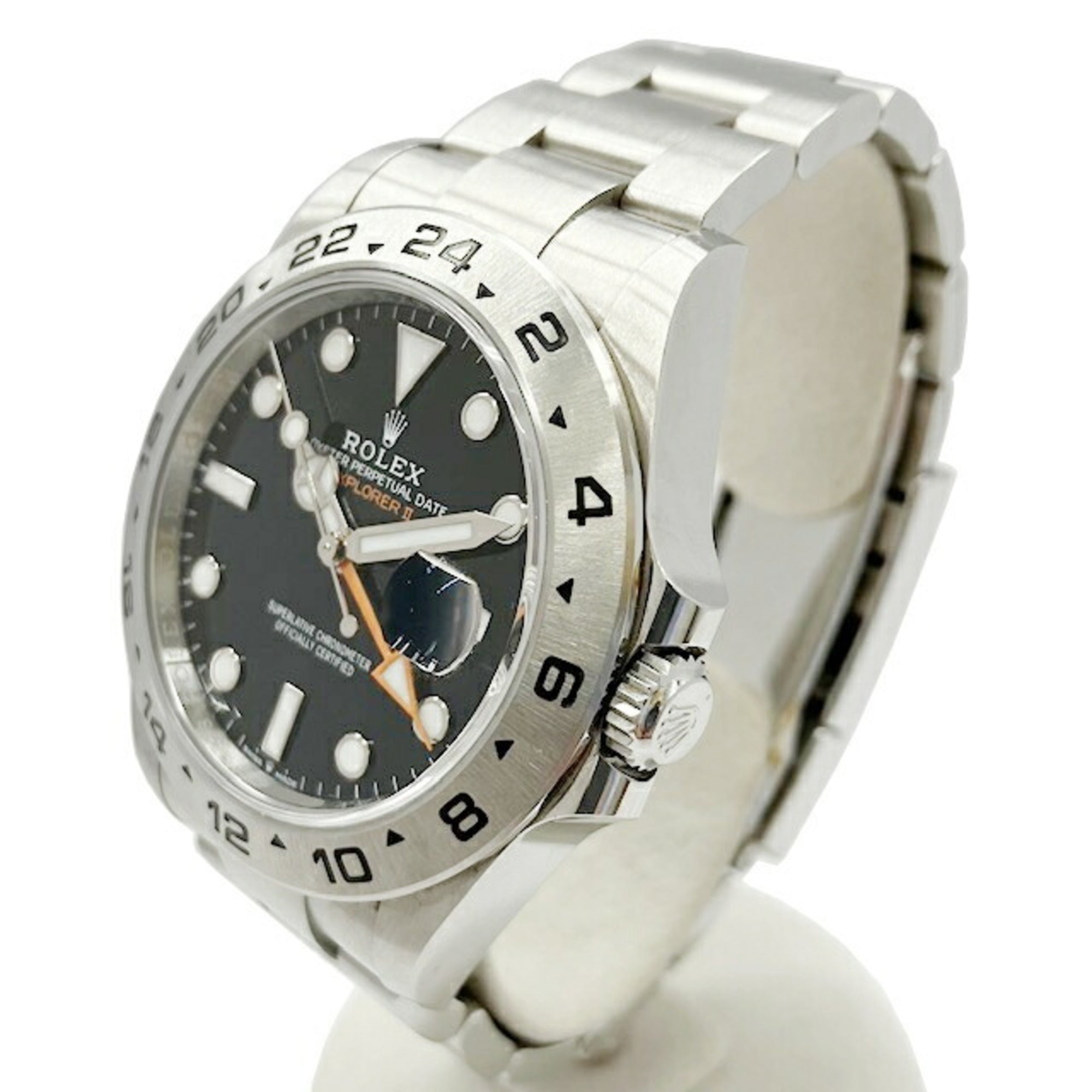 ROLEX Explorer II 226570, zufällige Seriennummer, Schwarz Zifferblatt, Edelstahl, Uhrwerk, Herrenuhr