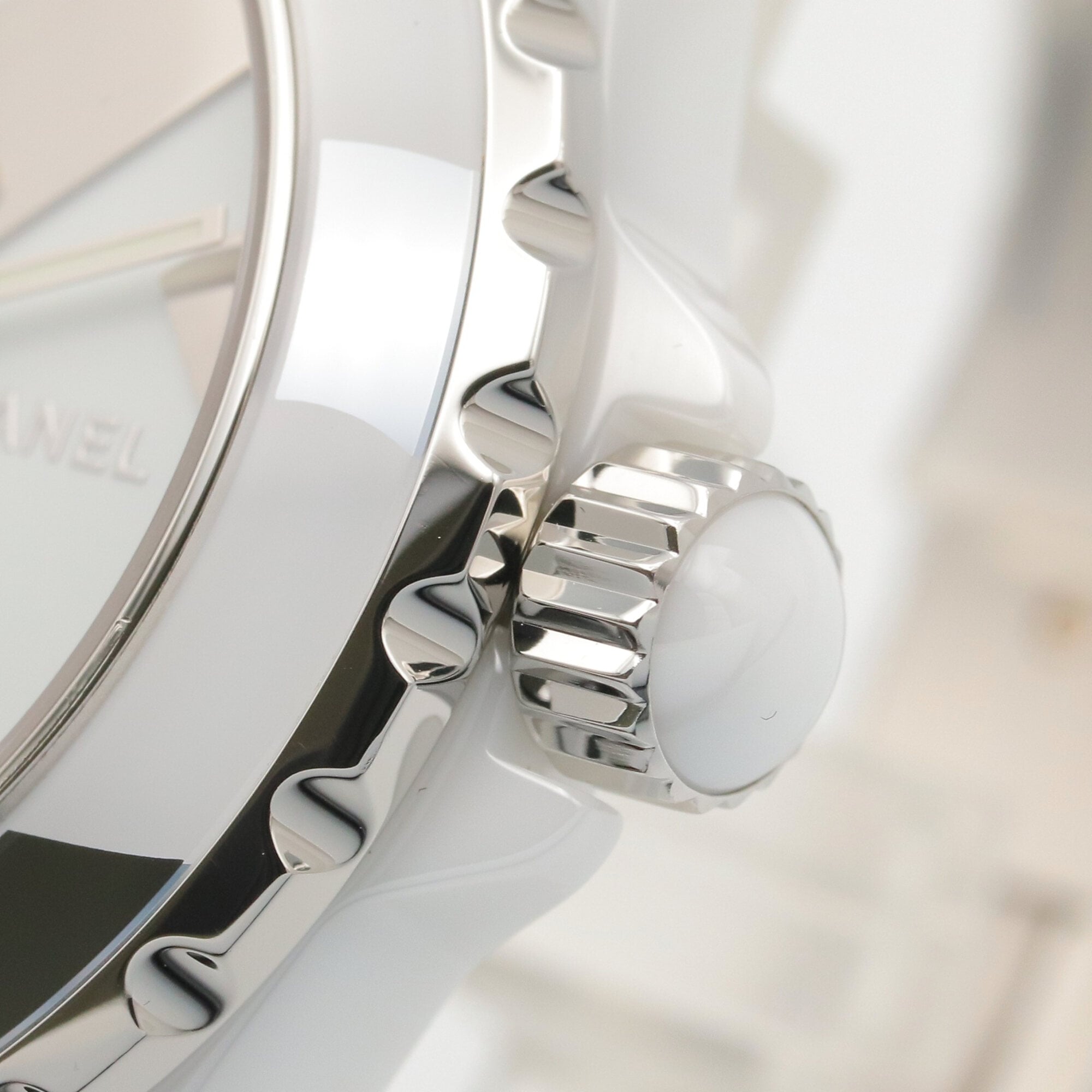 Montre Pour Hommes Chanel J12 Untitled en céramique Montre Pour Hommes, Blanc (H5582)