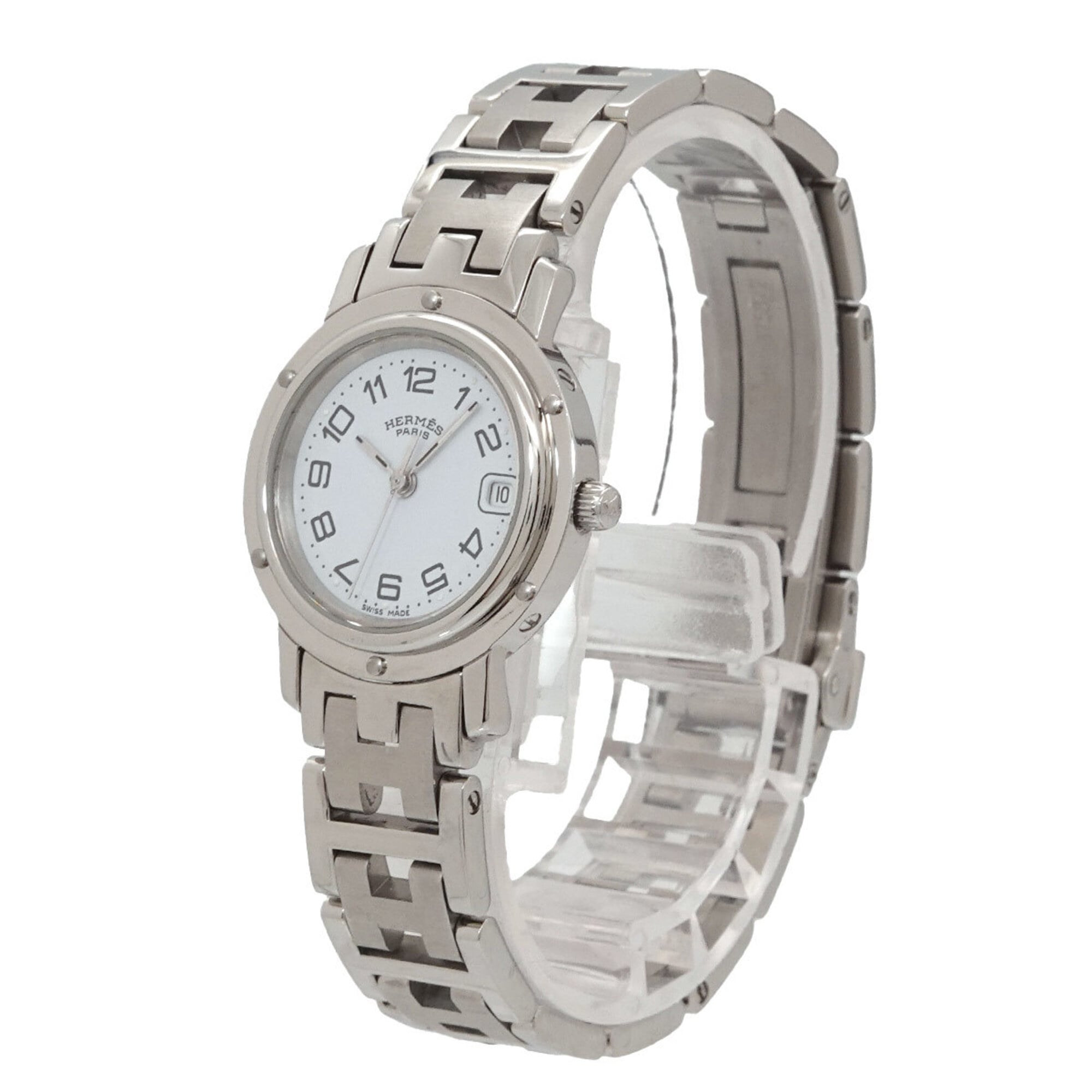 Hermes Clipper CL4.210 White Dial 24mm Watch