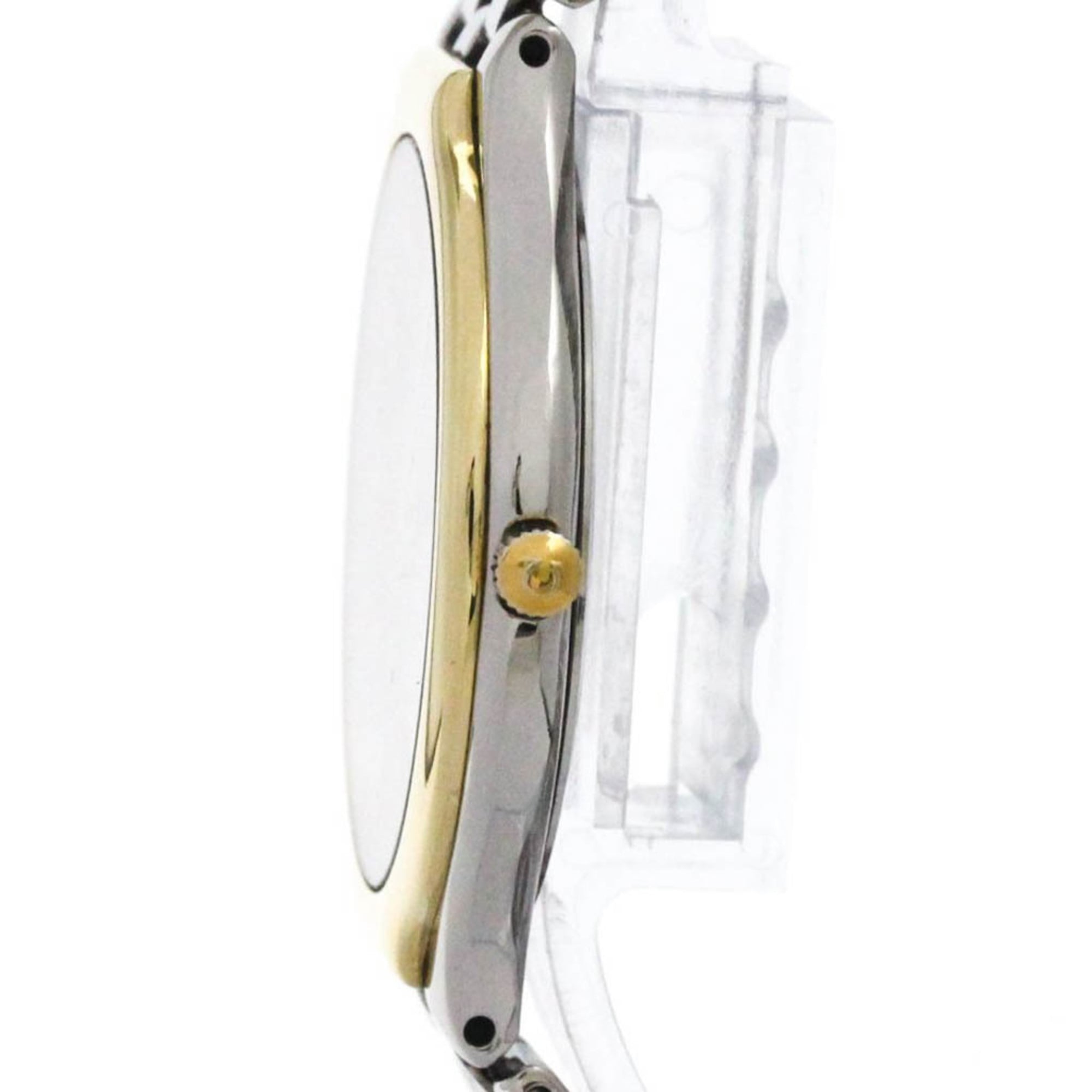 OMEGA De Ville Symbol K18 Gold Steel Quartz Mens Watch 196.0316 Polished