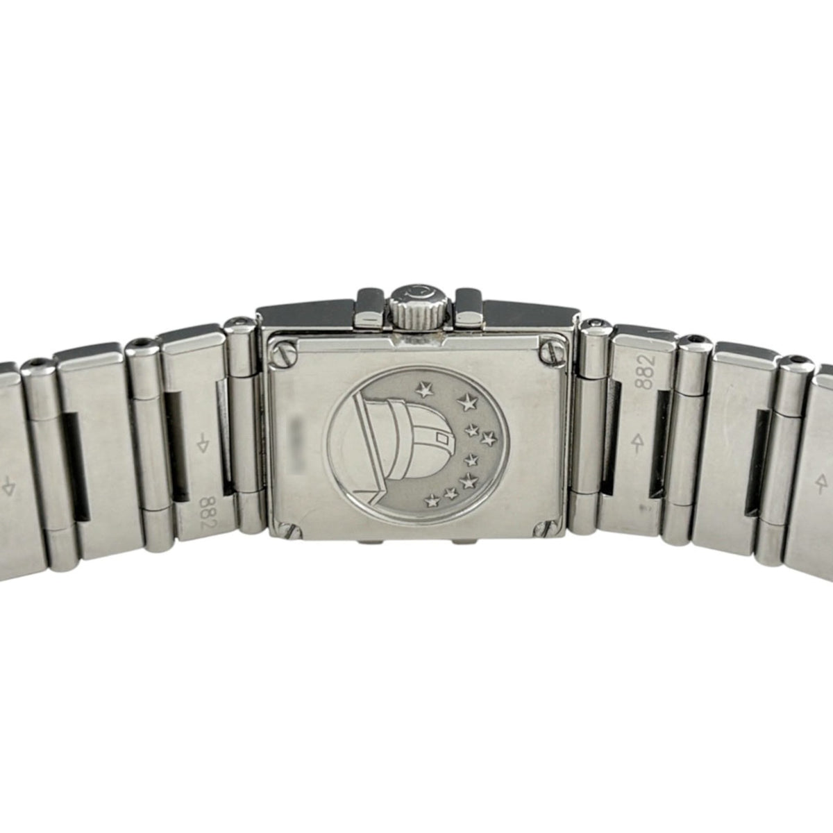 Omega Constellation Mini Carre Quadra 1537.73 Rosa Gehäuse Zifferblatt 15 mm Uhr