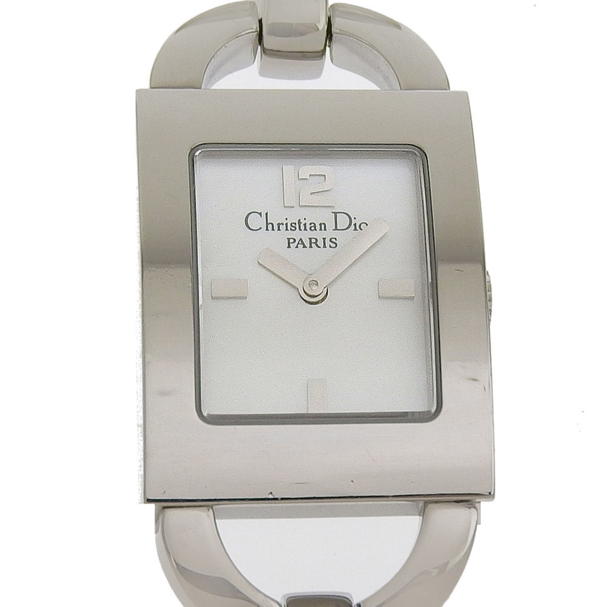 Dior Maris Watch D78-109, Stainless Steel, Quartz, Analog Display, White Shell Dial, Women's