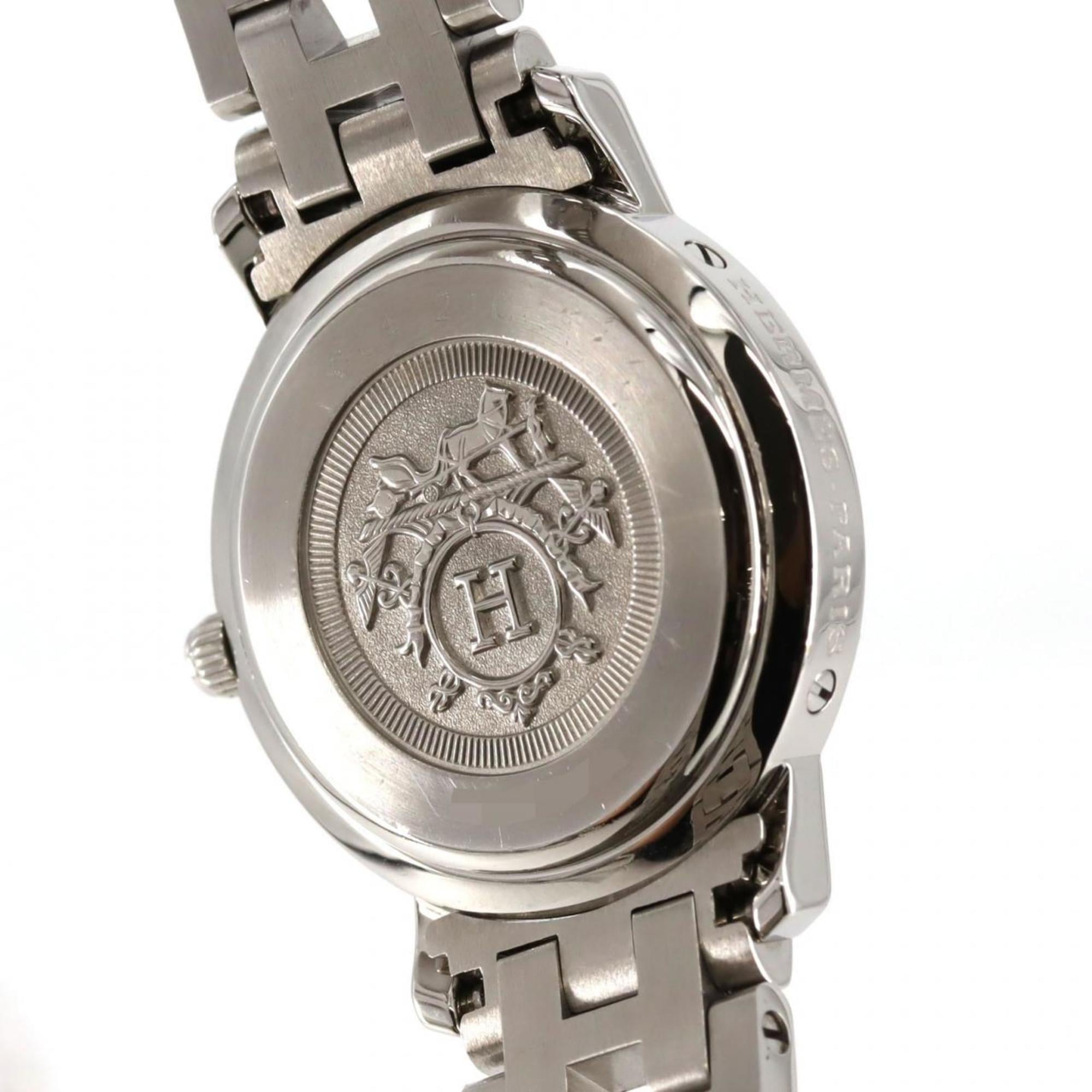 Hermès Clipper CL4.210 roestvrijstalen quartzhorloge