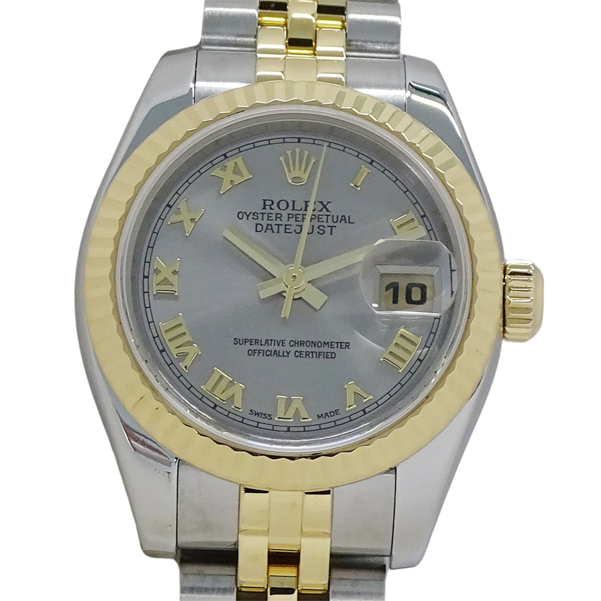 Montre Rolex Datejust 179173 F, cadran gris, 26 mm