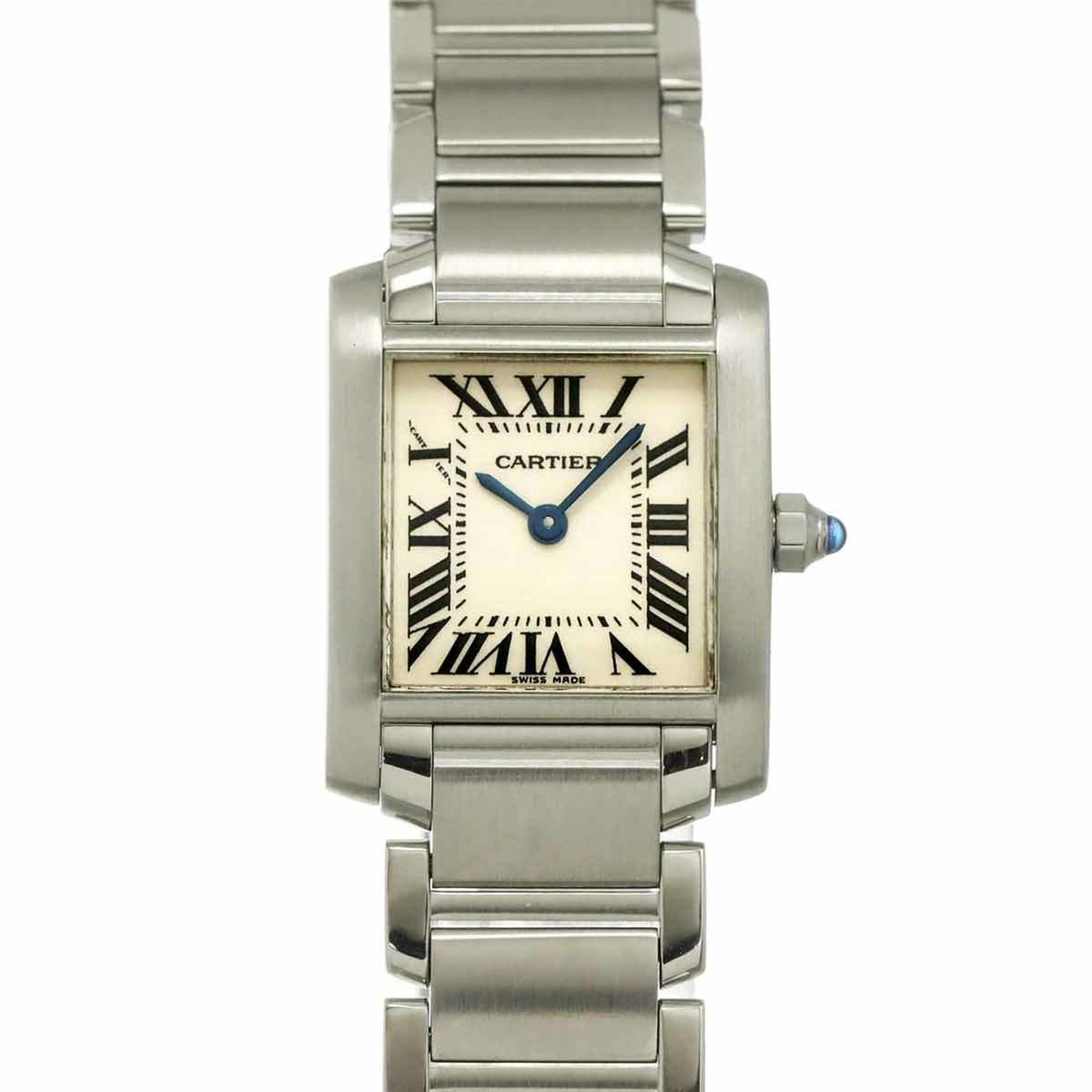 Cartier Tank Française SM W51008Q3 Ivory Dial 20mm Watch