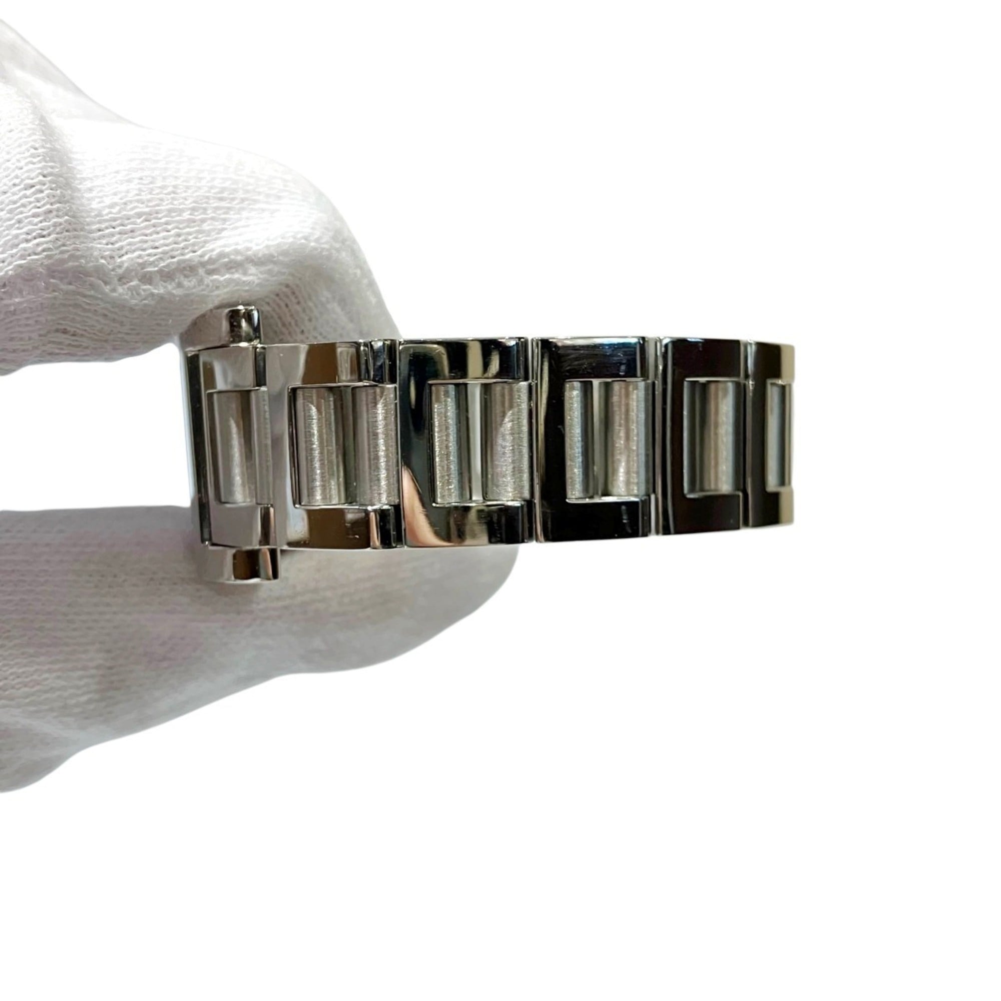 Bulgari Bulgari watch, total weight 74g, stainless steel, quartz movement, white dial, RT39S