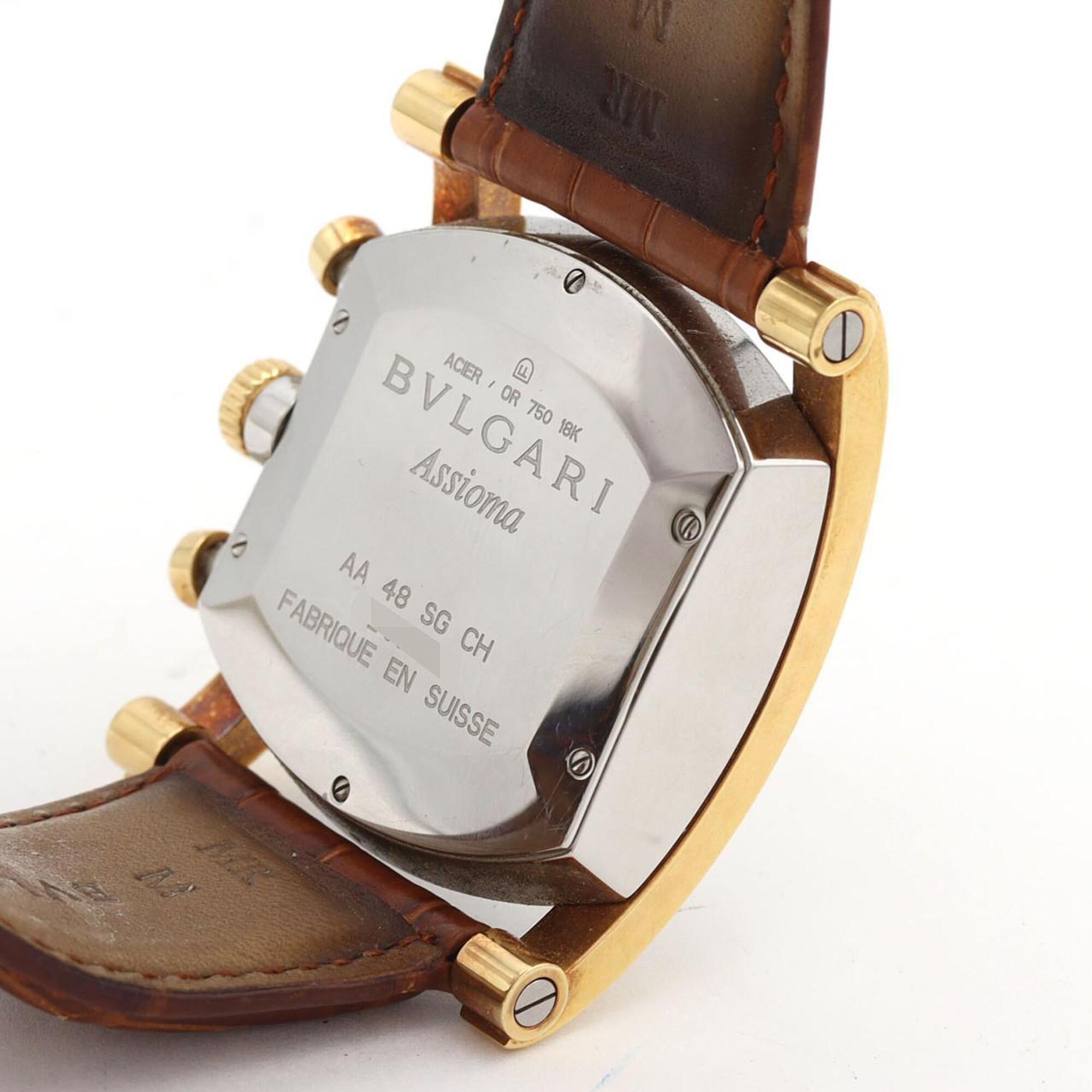 Bvlgari Assioma AA48SG/AA48C6SGLD Silver Dial Stainless steel, yellow gold 48mm Watch