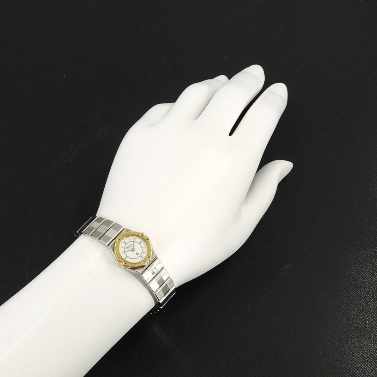 Chopard St. Moritz Combi 25/8074-15 horloge met witte wijzerplaat, 19 mm