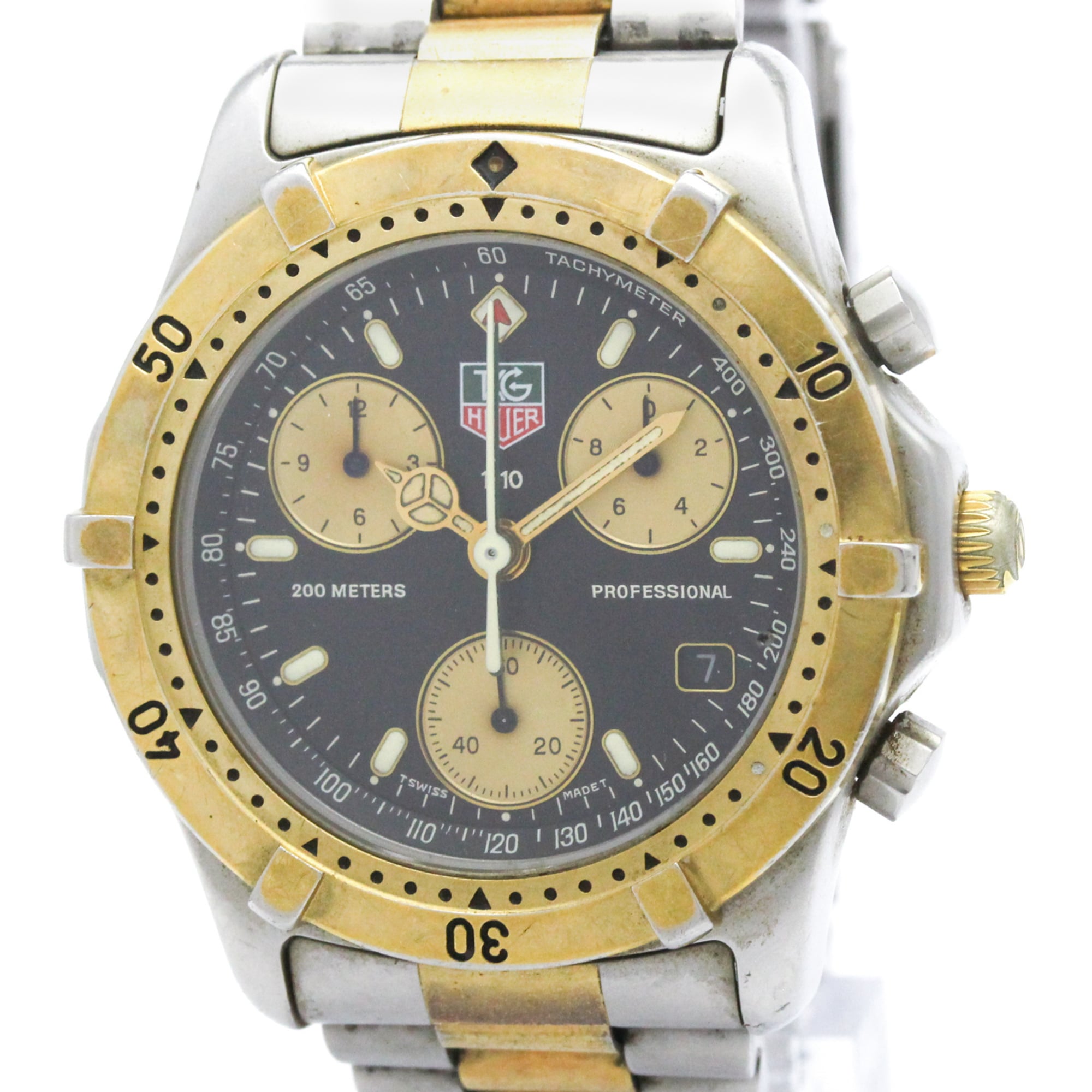 Montre TAG Heuer Professional 565306 Noir, cadran de 37 mm