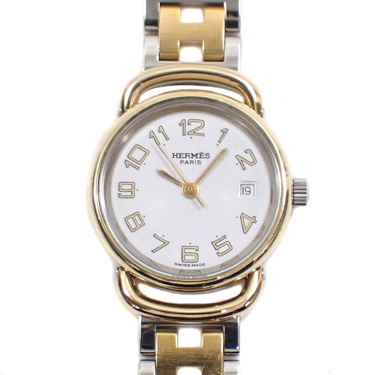 Hermes Pullman PU2.240 White Dial 24mm Watch