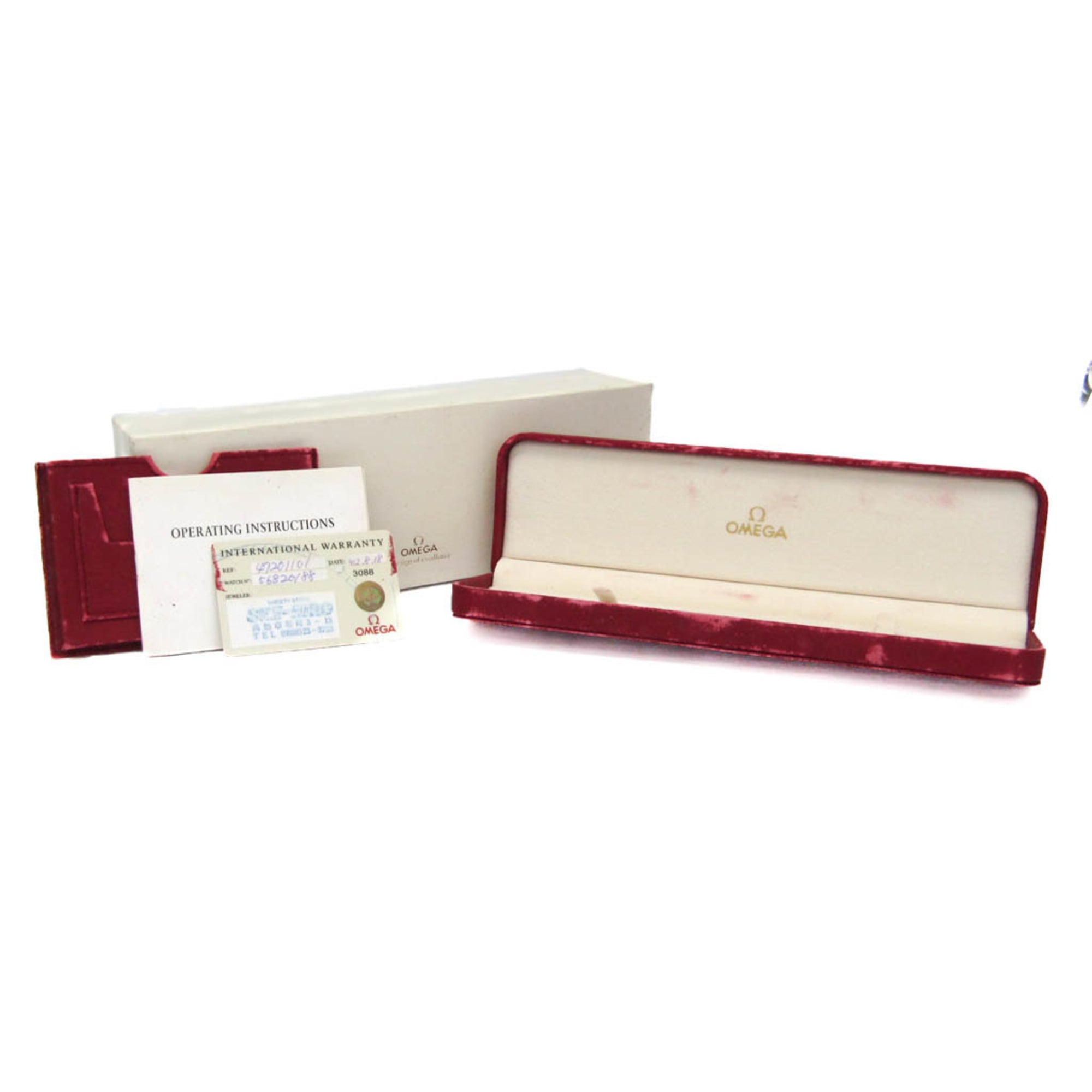 OMEGA De Ville Prestige 18K Gold Steel Hand-Winding Mens Watch 4720.11.01 Polished