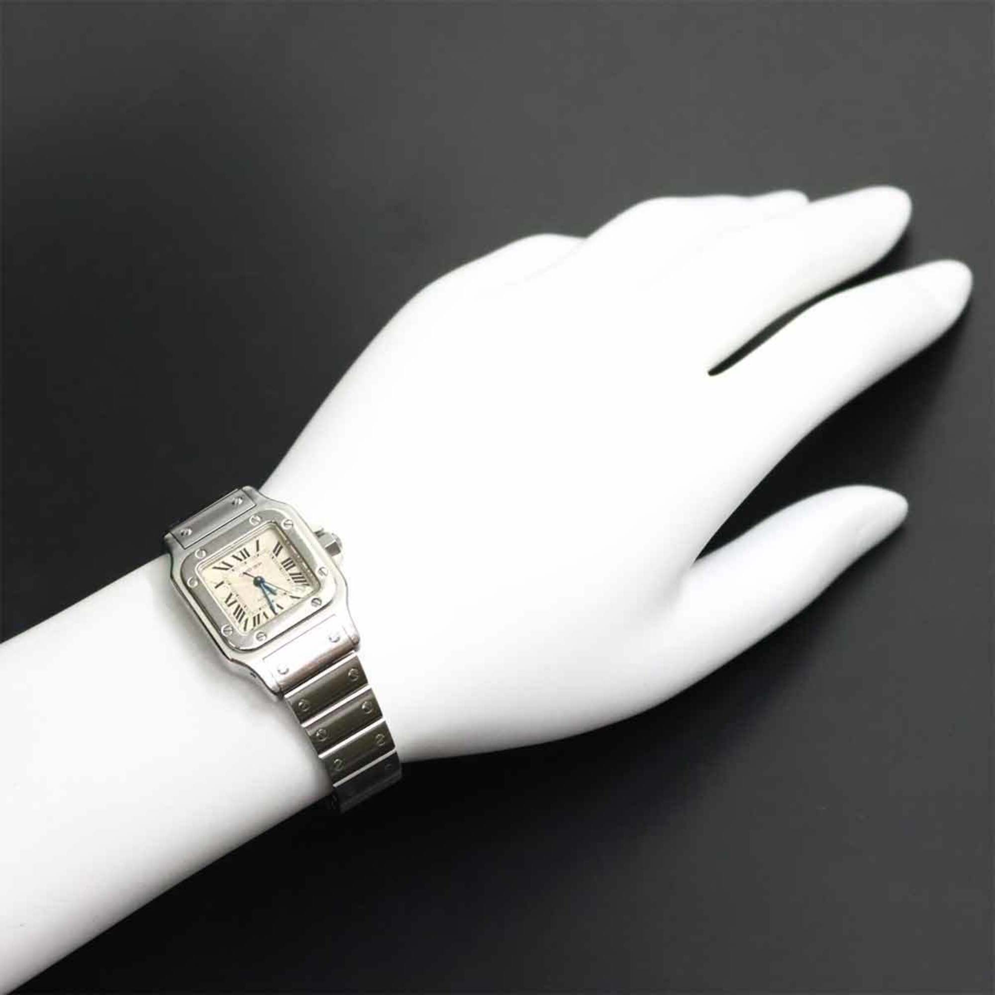Cartier Santos Galbee SM W20054D6 Silber Zifferblatt 24 mm Uhr