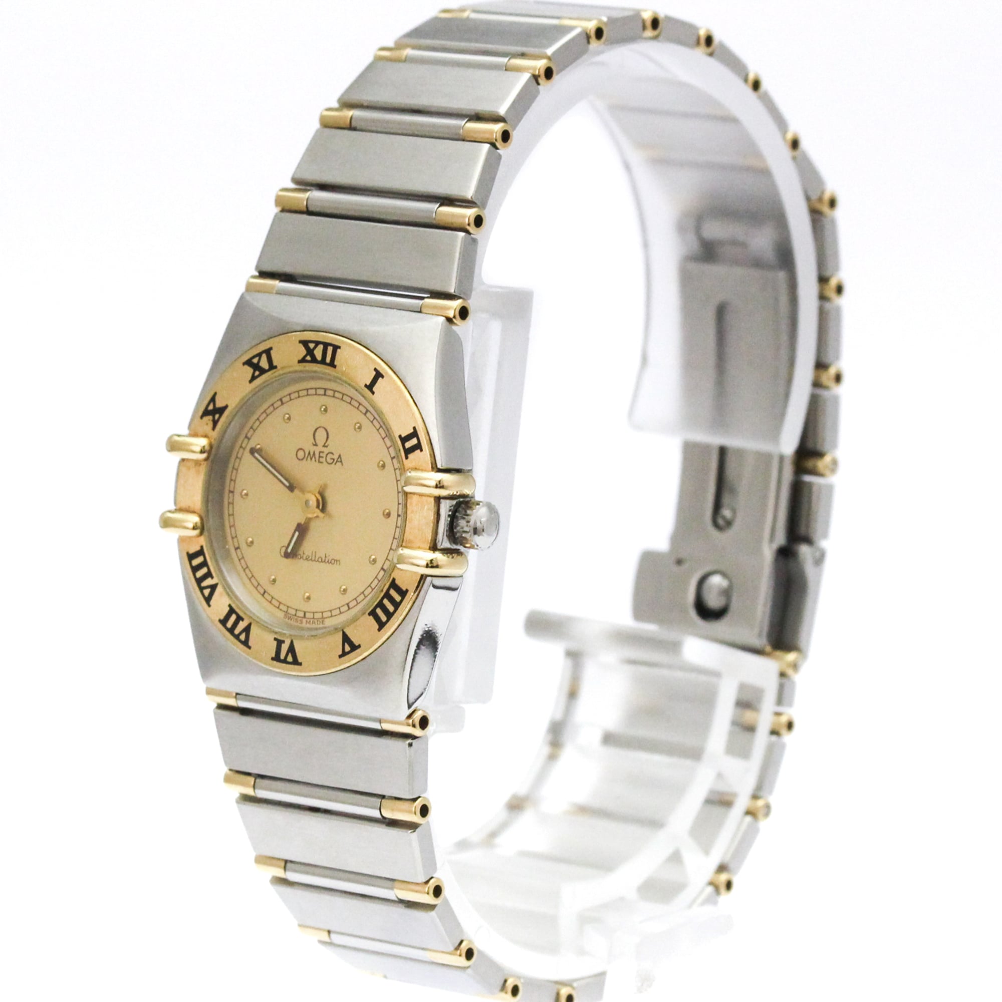 Omega Constellation 7.951.080 Gold Dial 22mm Watch