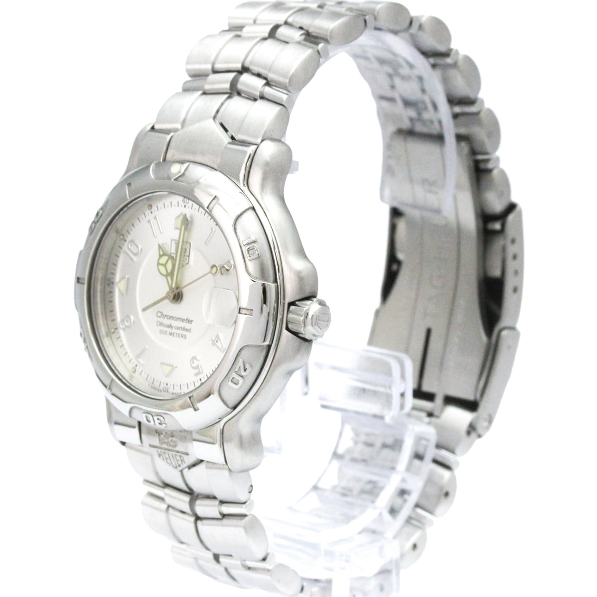 TAG Heuer Serie 6000 WH5111 Silber Zifferblatt 39mm Uhr