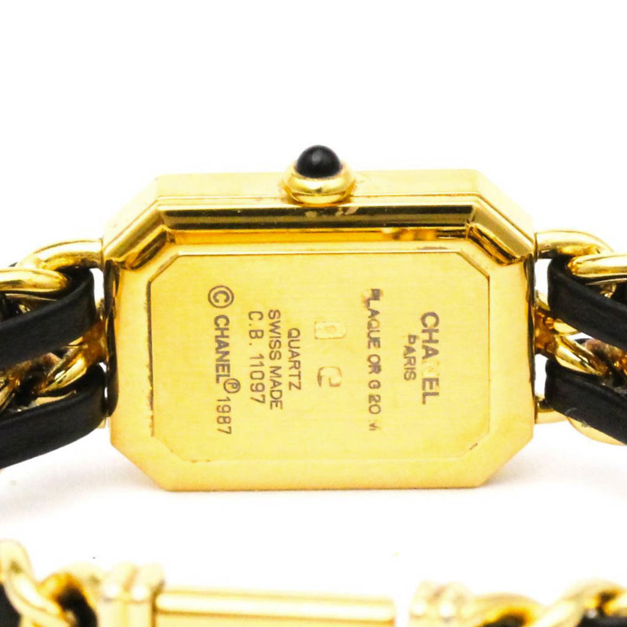 CHANEL Premiere, maat L, verguld kwarts dameshorloge H0001
