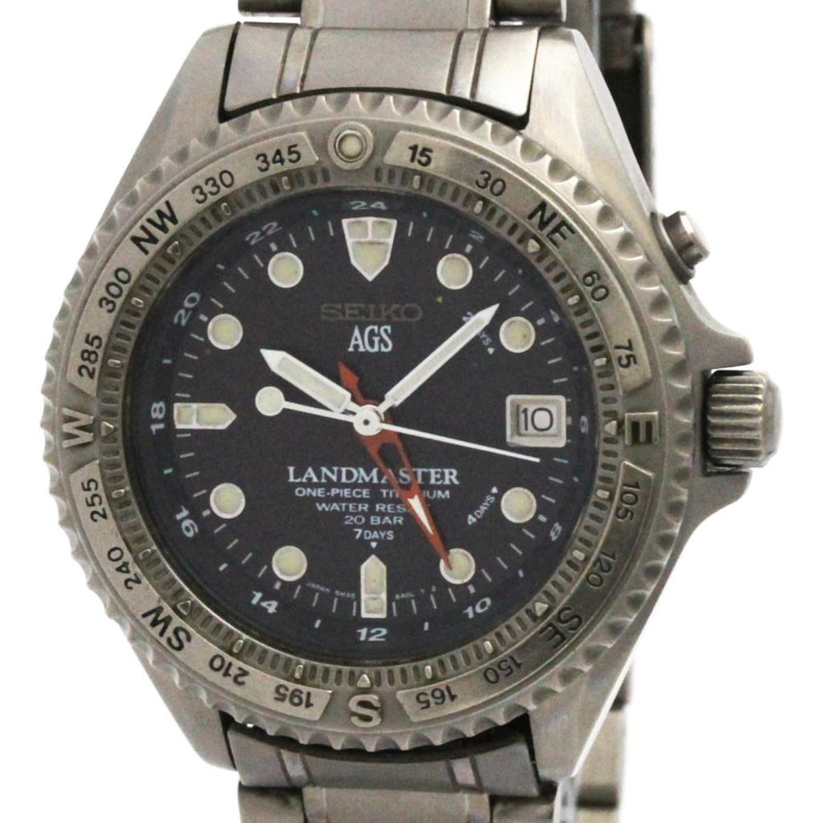 Montre Seiko Land Master 5M45-6A00 Noir cadran 41 mm