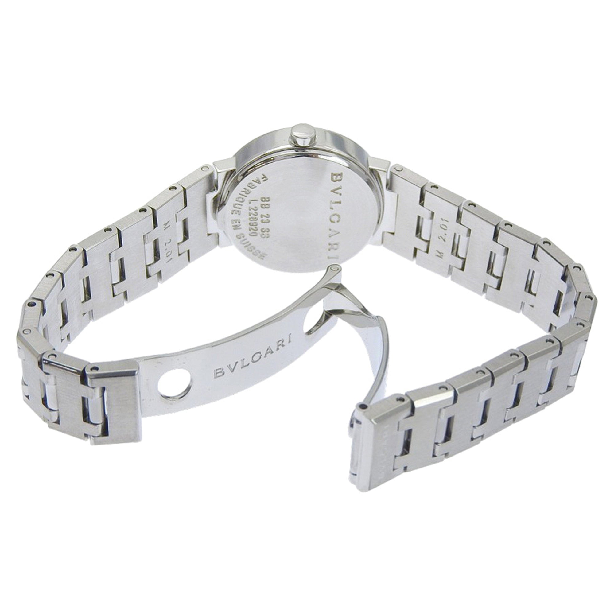 Montre Bvlgari BVLGARI BB23SS en acier inoxydable, à Quartz, cadran Noir pour femme