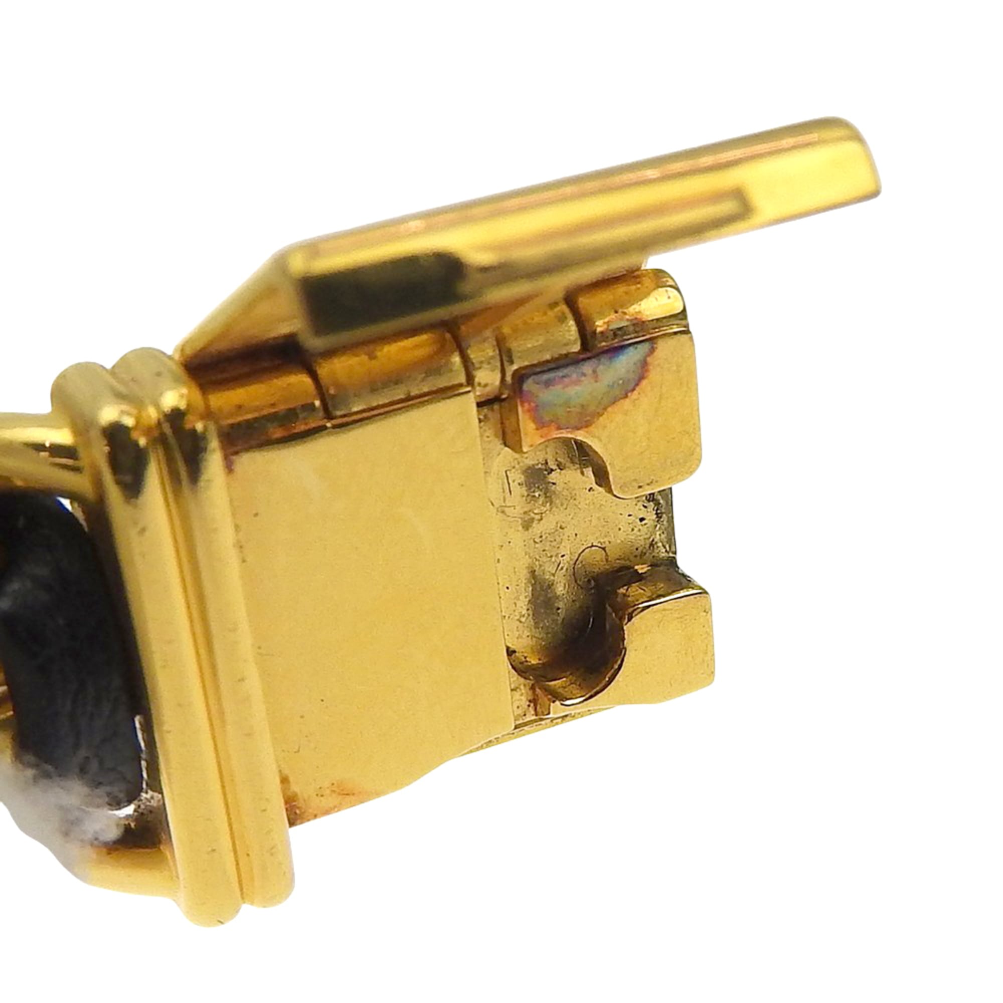 Chanel Premiere S-horloge H0001, verguld x zwart leer, quartz, analoge wijzerplaat, damesmodel